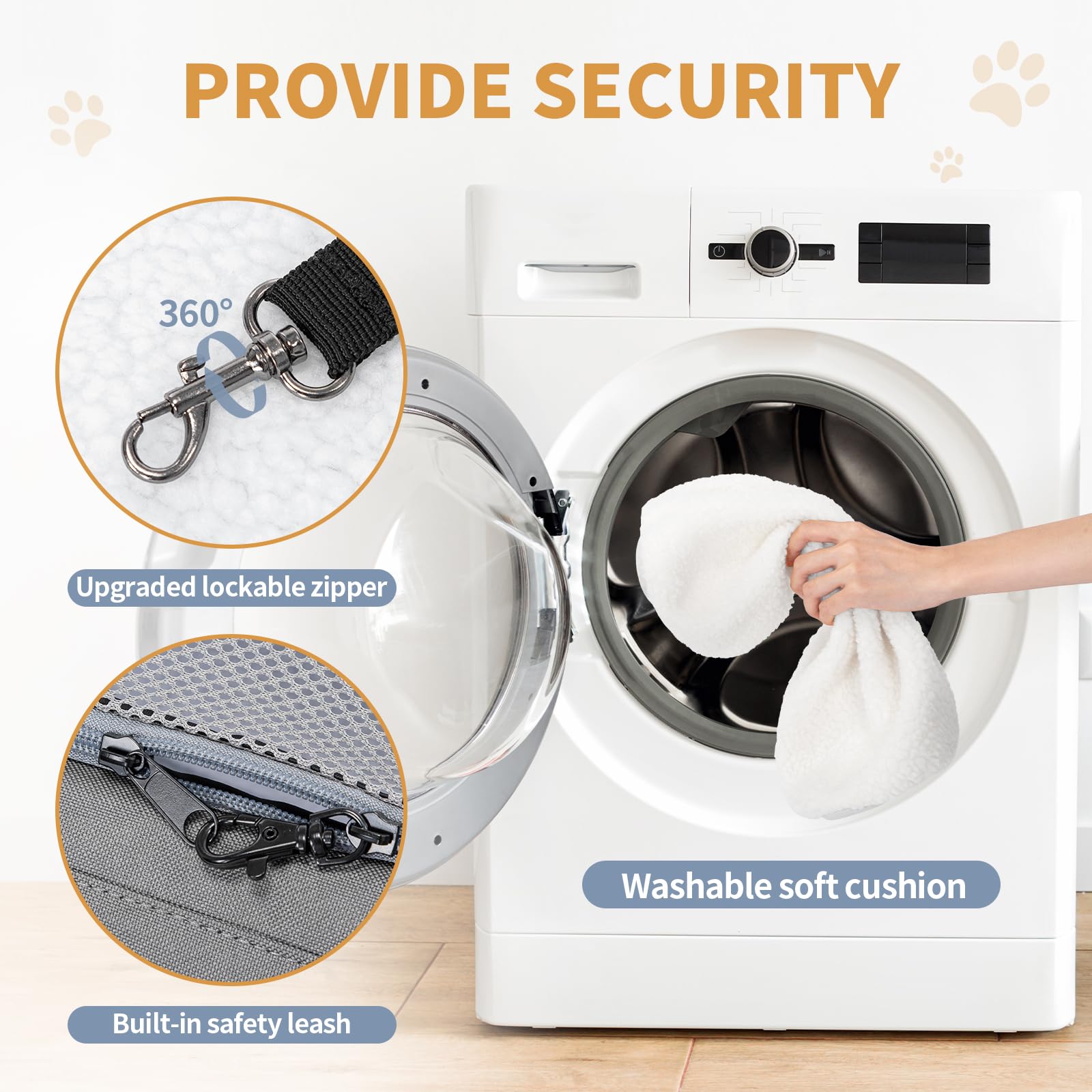 Petsfit Pet Carrier Airline/Tsa Approved Small Dogs, Kitten, Carriers For Small Medium Cats Under 9Lb, Collapsible Soft Sided Ca