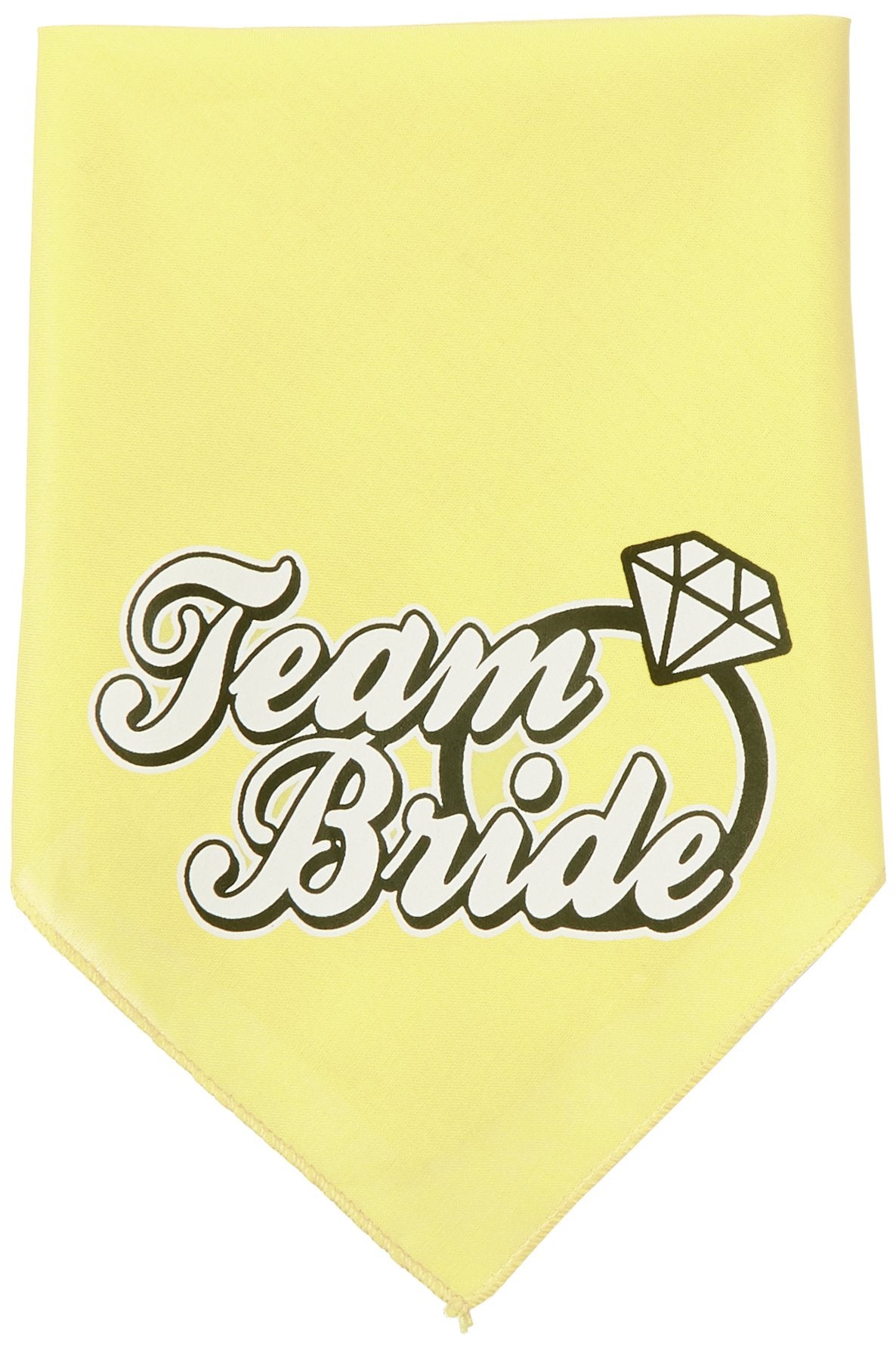 Mirage Pet Products Team Bride Screen Print Bandana, Small, Yellow