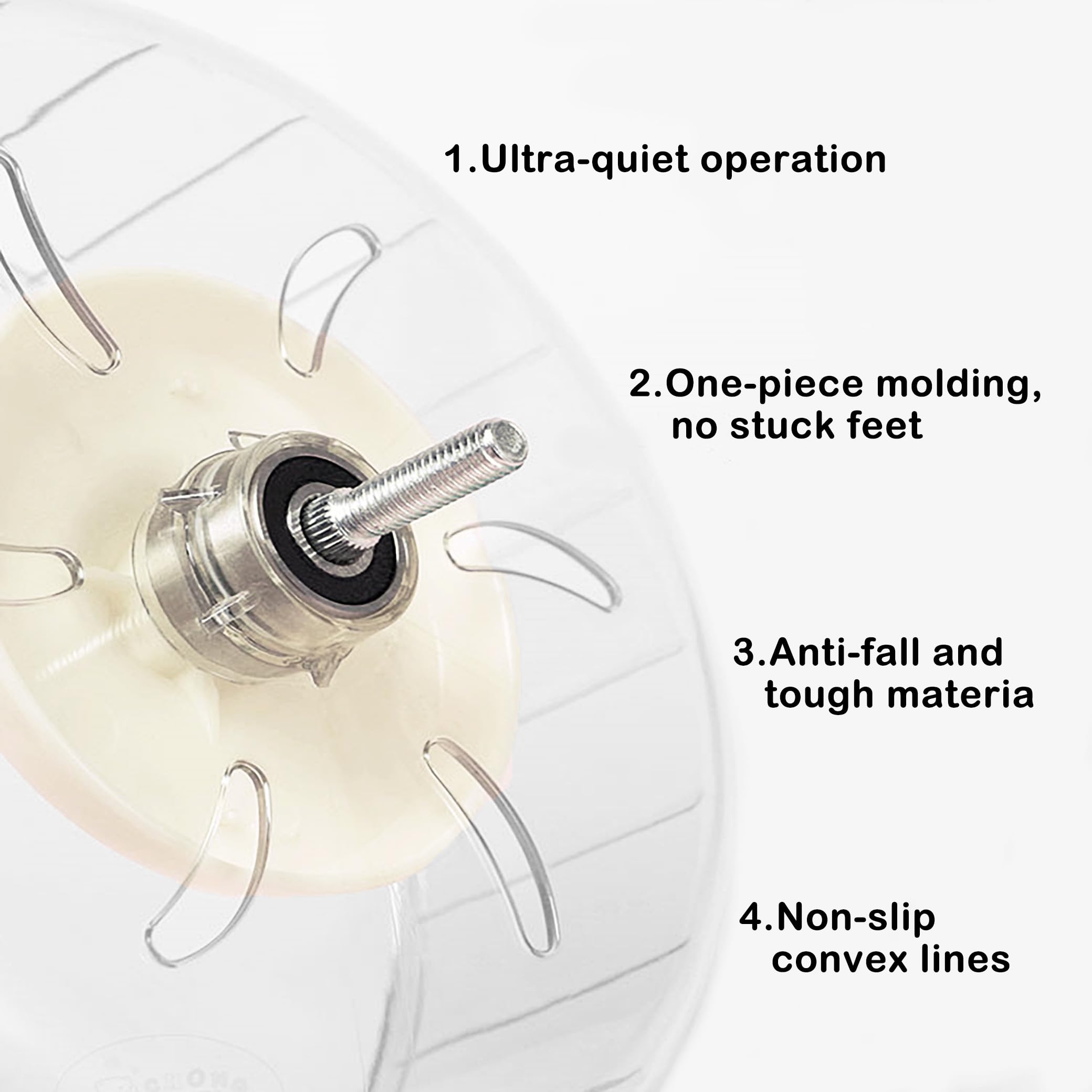 Sirvarni Super-Silent Hamster Exercise Wheel - Hamster Toys Cages Accessories 6.3 Inch Running Spinner Quite Runner For Small An