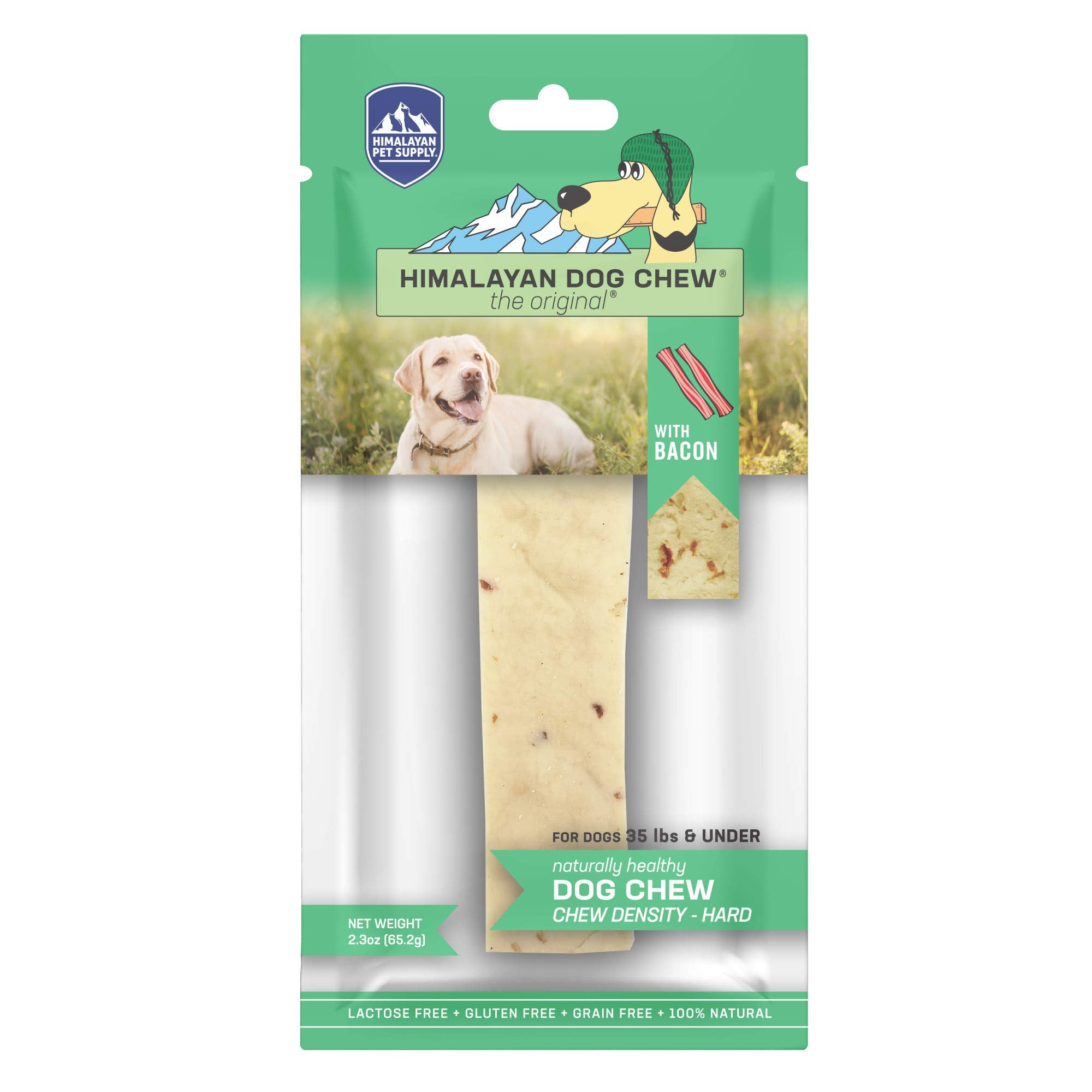 Himalayan Dog Chew Original Yak Cheese Chew, Bacon, 1 Medium Stick, 2.3 oz, Gluten Free, Healthy Treats, Grain & Lactose Free 10