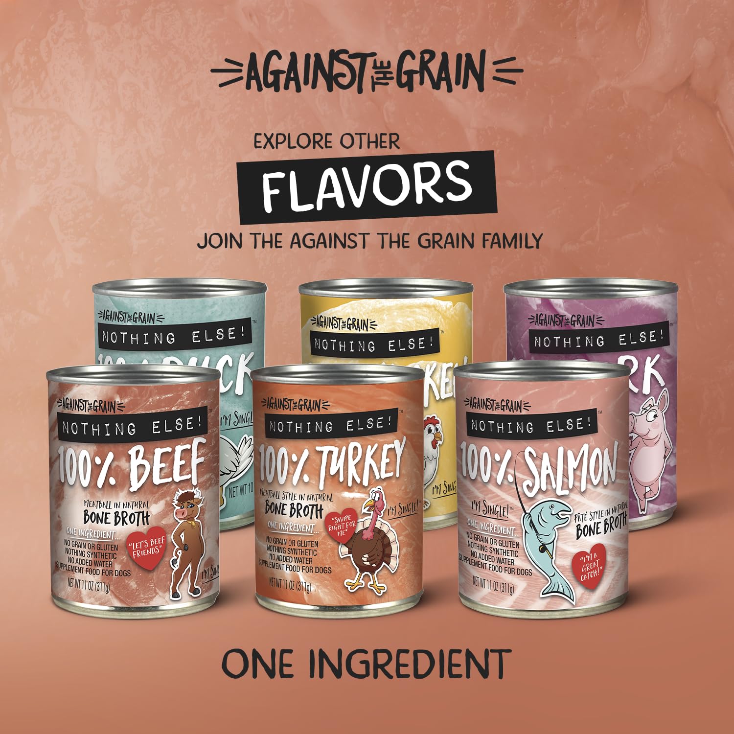 Evangers Against The Grain Nothing Else! Dog Food - 12, 11 oz Cans