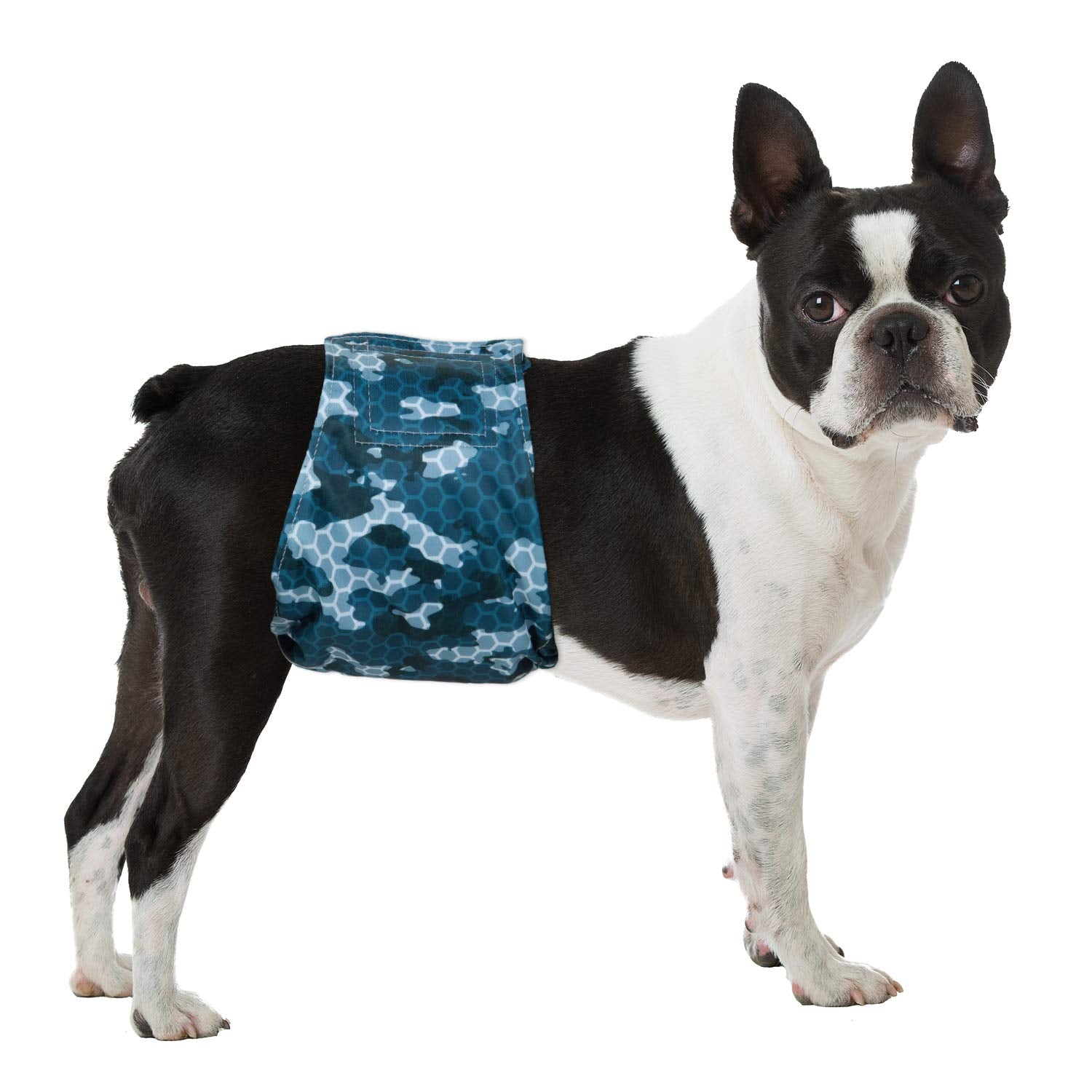 Pet Soft Dog Belly Band - 3 Packs Reusable Male Dog Diapers Belly Wraps - Washable for Male Dogs (Army, XXL)