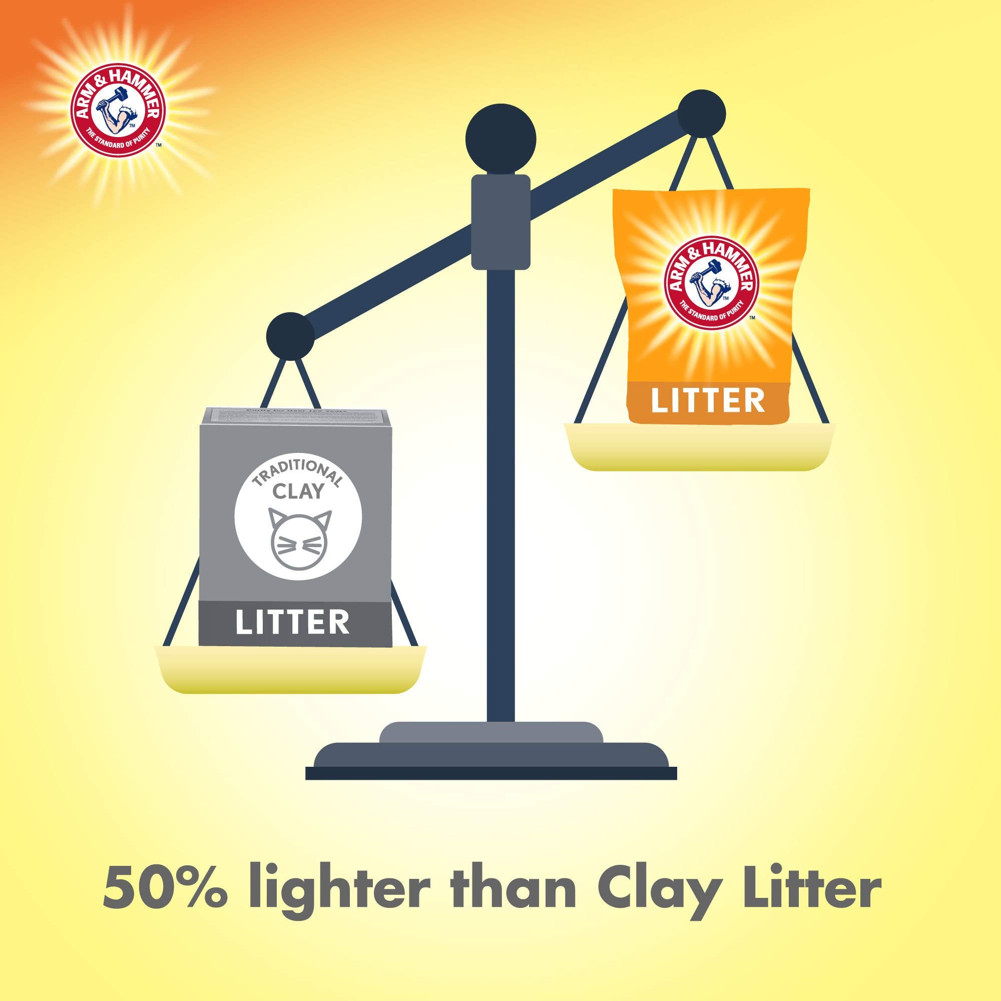 Arm & Hammer Naturals Clumping Litter, Double Duty Litter W/ Corn Fibers, 9Lb