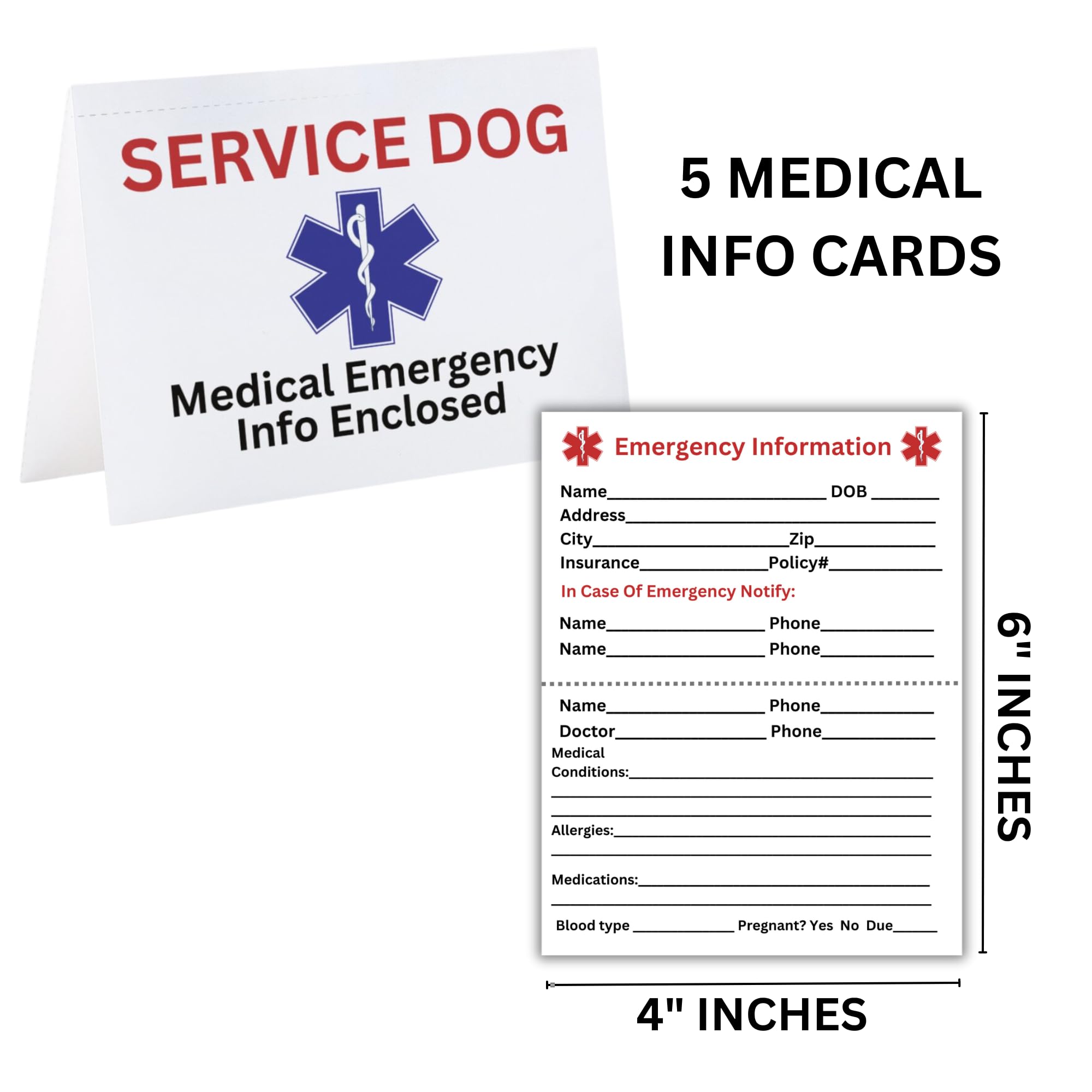 Service Dog Packet Information Cards For Public Access, Ada Americans With Disabilities Act States Handlers Legal Rights For Bus