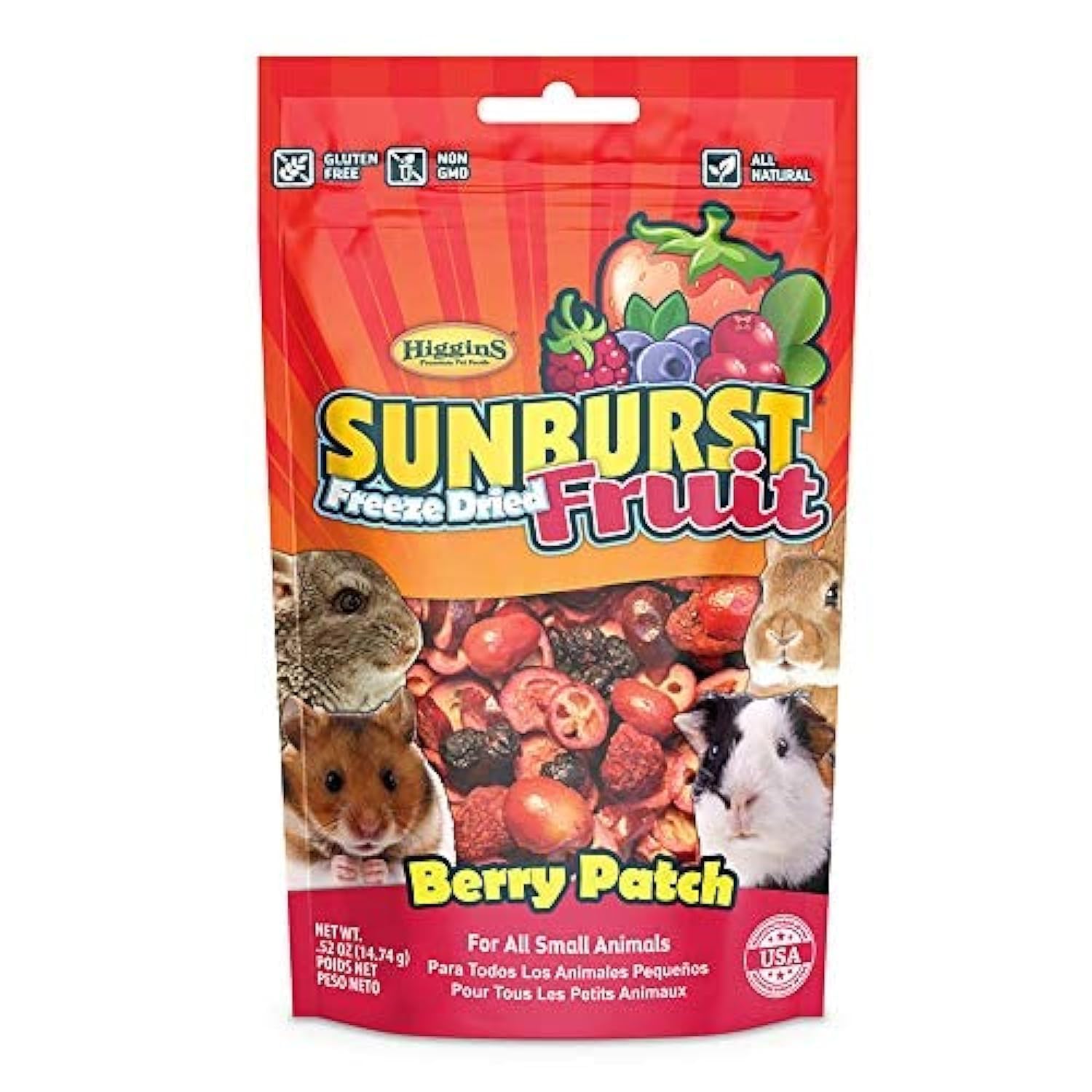 Higgins Sunburst Gourmet Natural Treats - Berry Patch, 0.52 oz