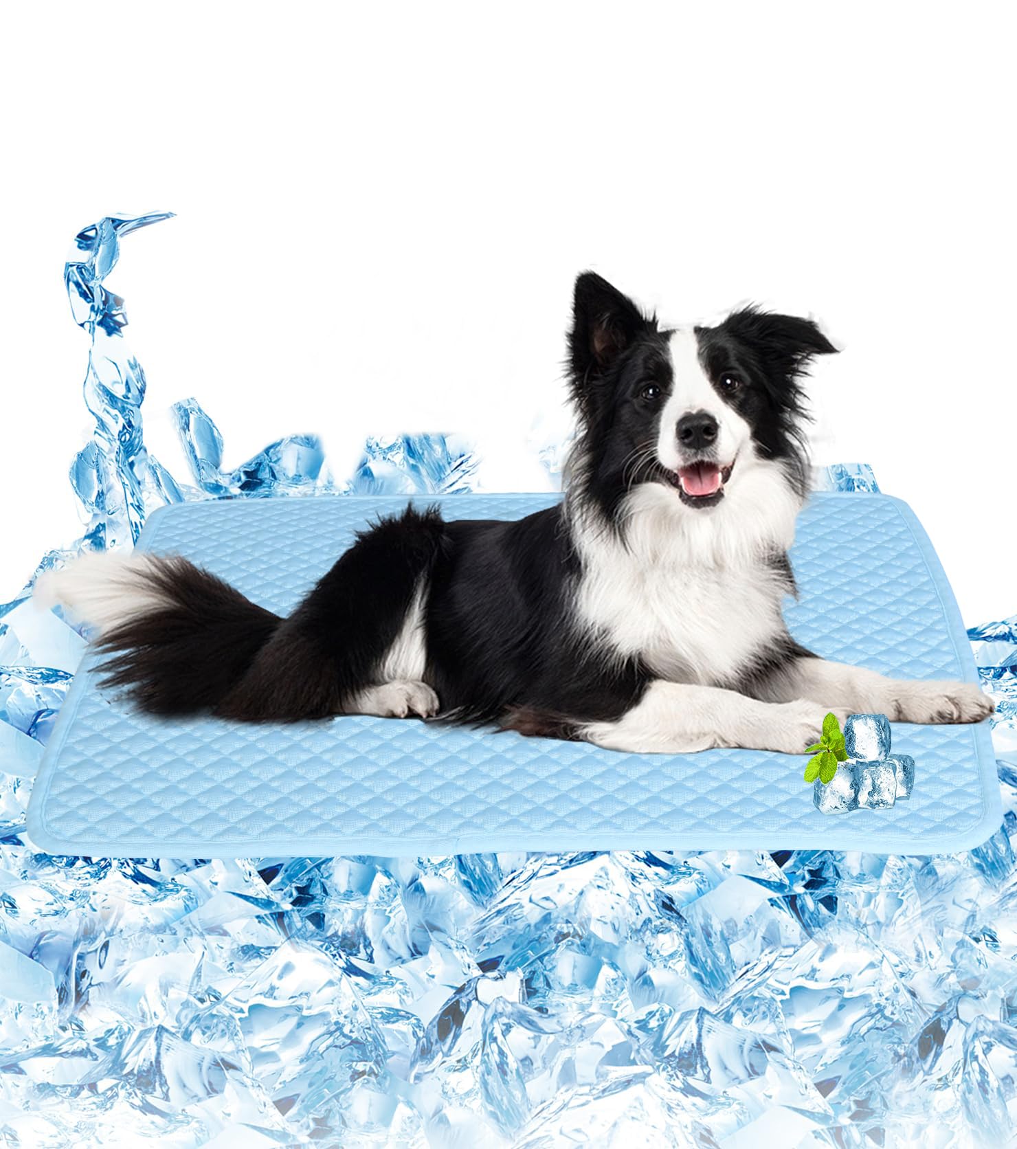 Somoya Upgrade Self-Cooling Mat Thicken Dogs Cooling Mat Washable Non-Slip Pet Cooling Pads Blanket Sleeping Kennel Mat,Washable