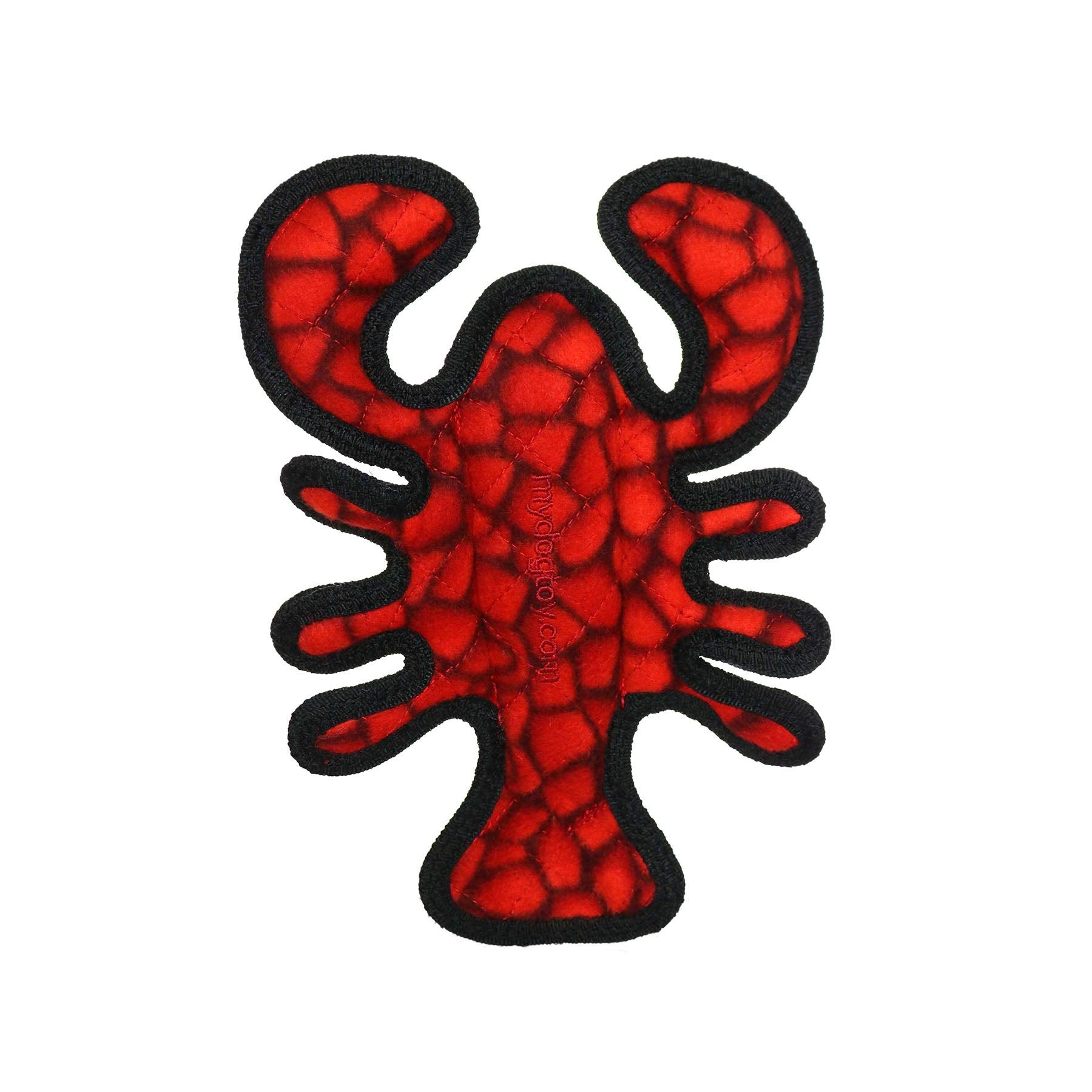 TUFFY - World's Tuffest Soft Dog Toy - Ocean Larry Lobster -Squeakers - Multiple Layers. Made Durable, Strong & Tough. Interacti