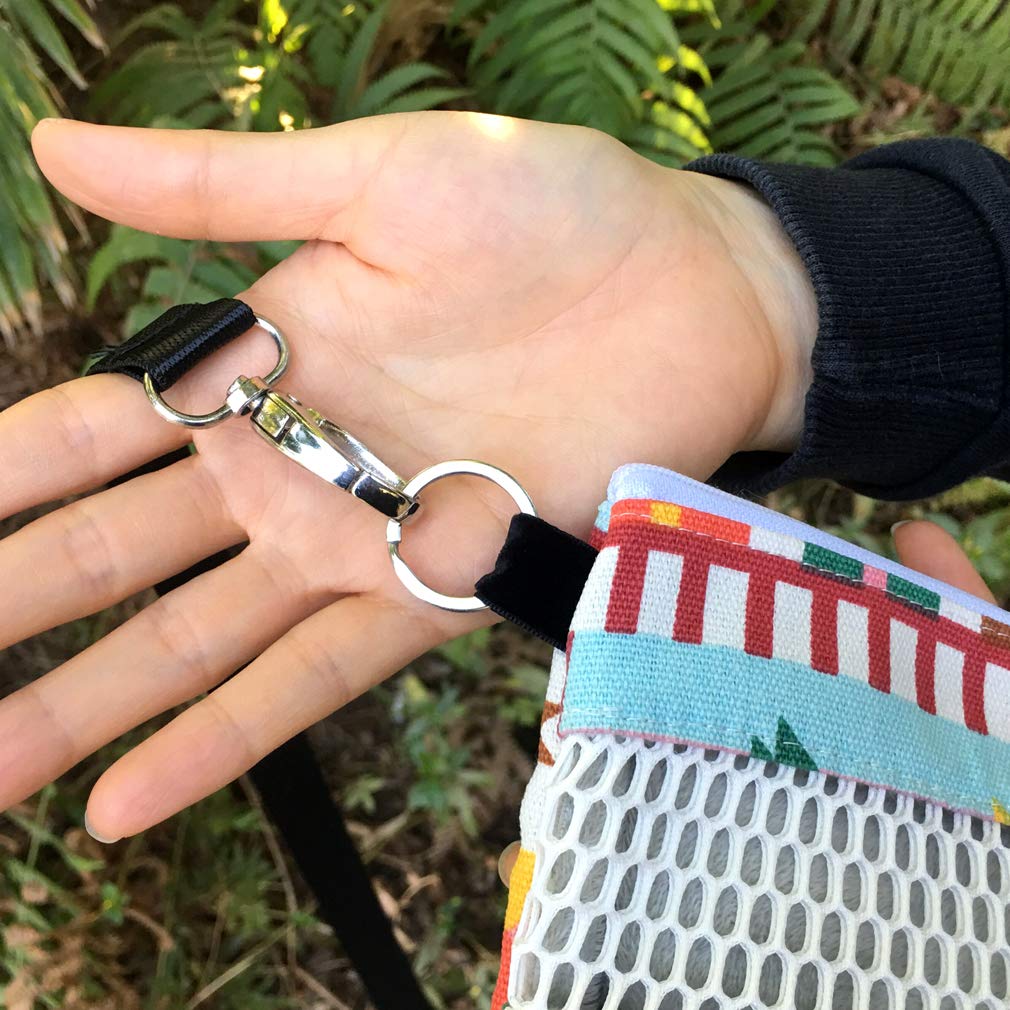 Kintor Sugar Glider Bonding Pouch Carry For Rat Hedgehog Small Pocket Pets (Pink Ethnic, 8.7X6.3Inch)