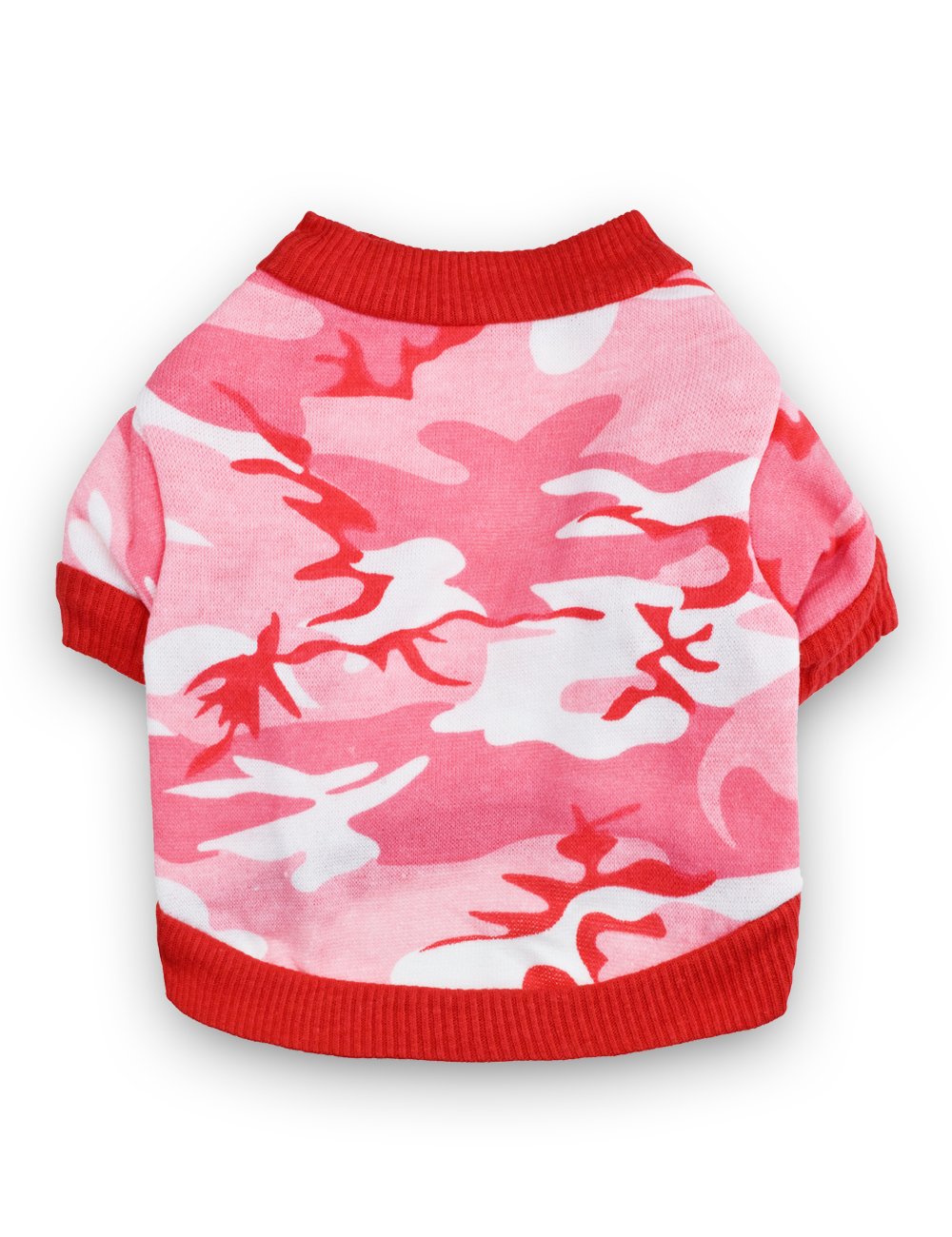 Droolingdog Small Dog T-Shirt - Camo Dog Clothes For Girls, Xs, Pink