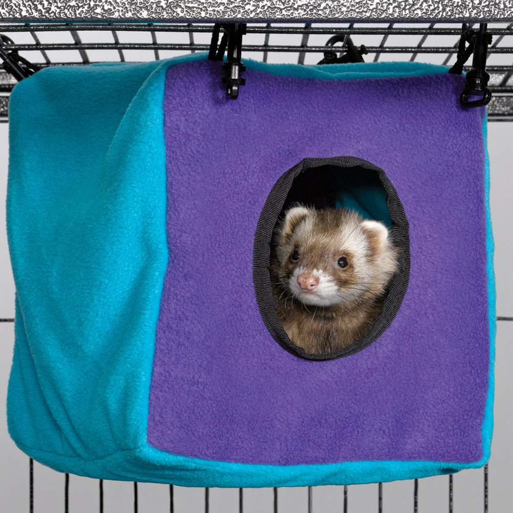 Midwest Homes For Pets Ferret Nation Cozy Cube For Ferret Nation & Critter Nation Small Animal Cages | Measures 8.5L X 8.5W X 9H - Inches