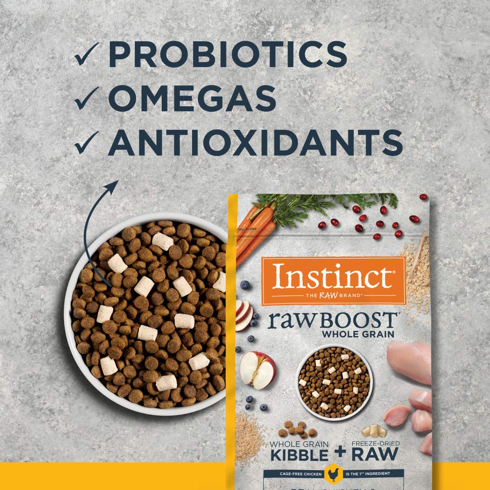 Instinct Raw Boost Whole Grain Chicken & Brown Rice Dry Dog Food, 20 lb. Bag