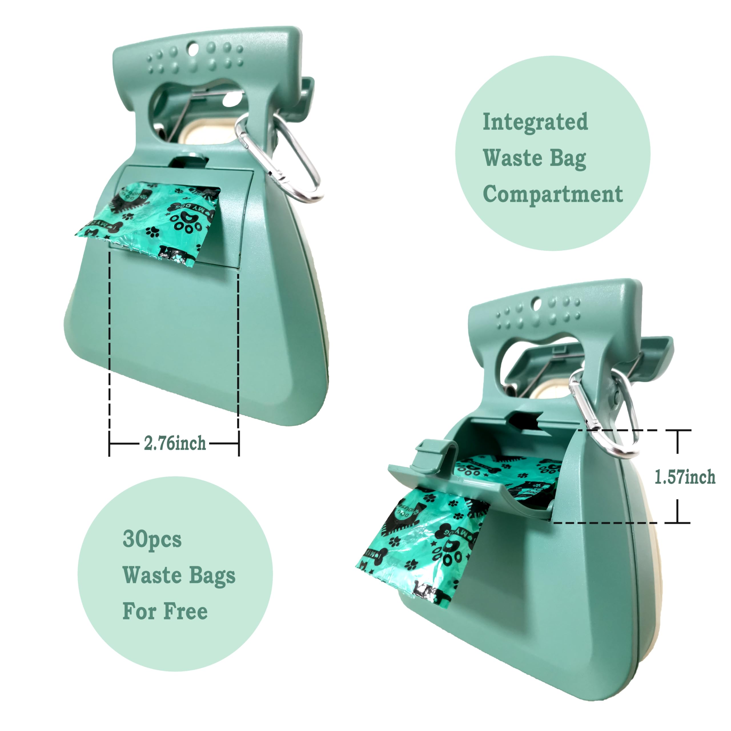 Dog Pooper Scooper, Portable Poop Scooper Handheld Size For Walking Large And Small Dogs Outside Yard Or Travel Outdoors, Pup Po