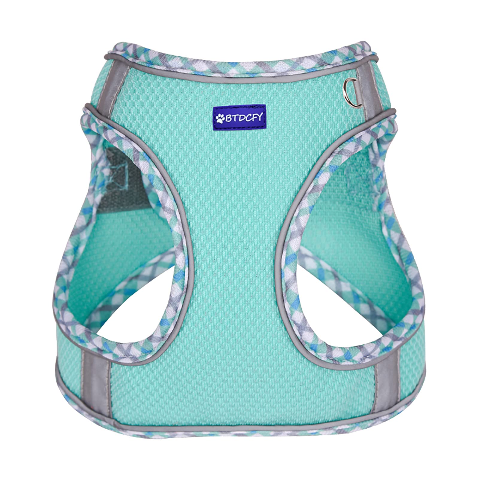 Btdcfy Step In Mesh Dog Harness And Leash Set - Breathable Air Mesh Reflective Escape Proof Vest - No Choke, Lightweight - Green