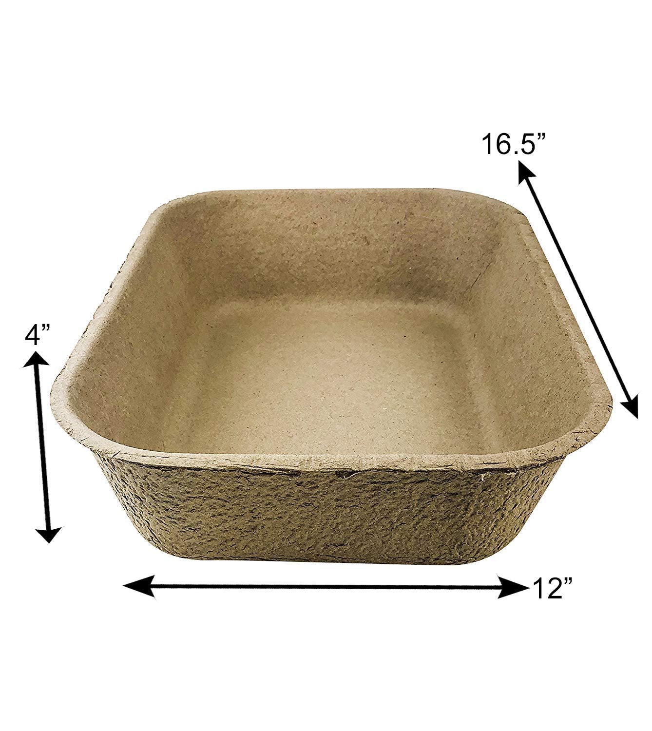 Midlee Disposable Cat Litter Boxes Pack Of 5-16.5' X 12' X 4'