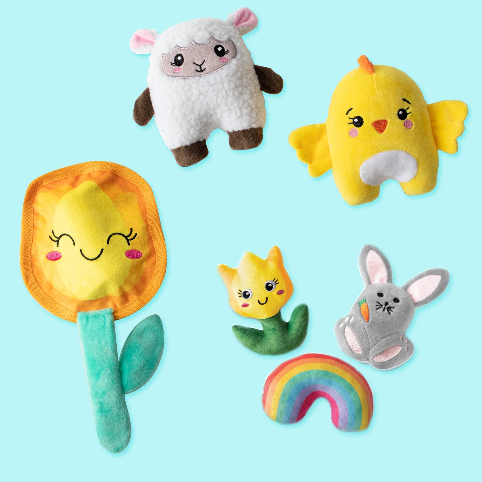 Fringe Studio Plush Dog Toy - Durable, Polyester, In Full Bloom, Model 729096, Pet Shop Collection