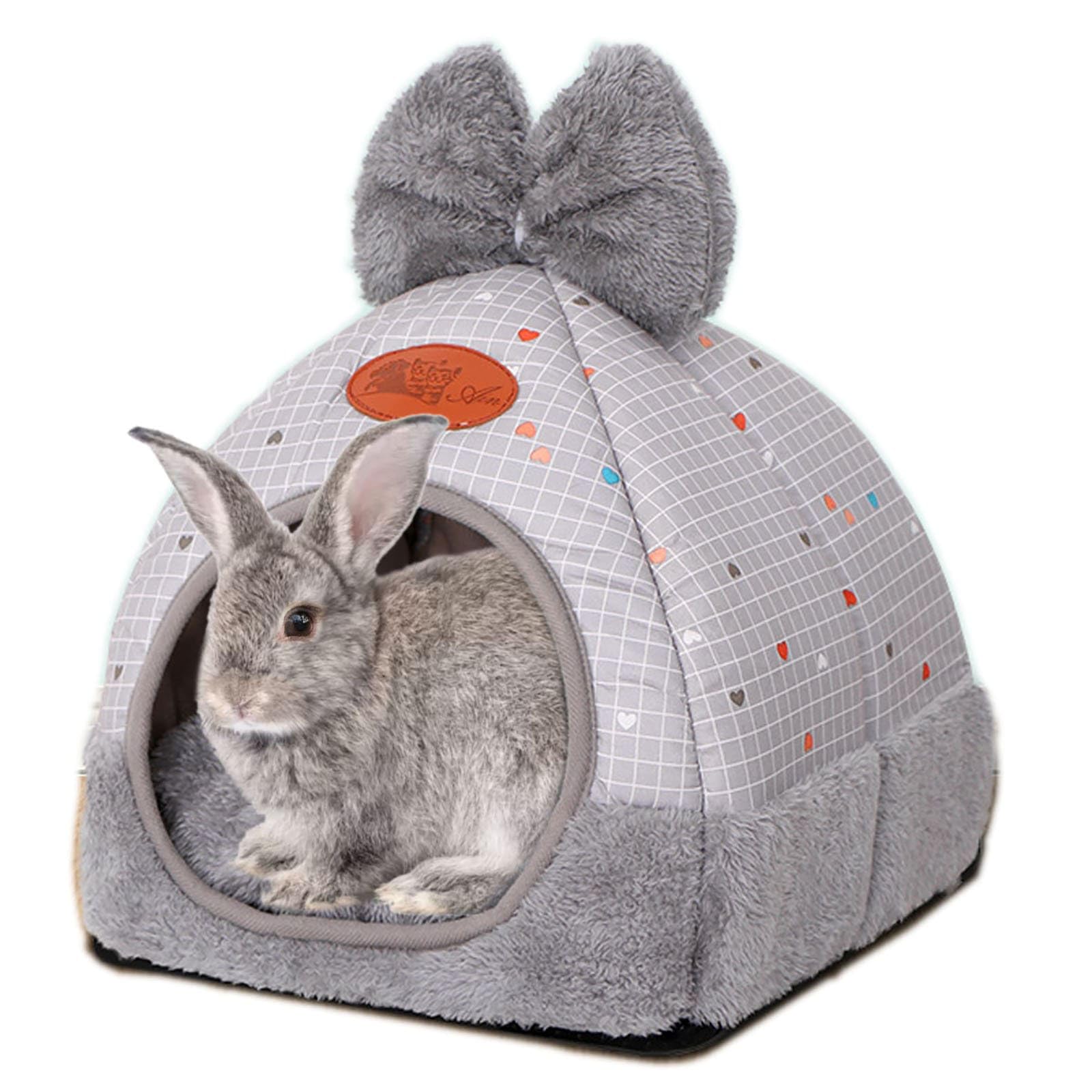 Rabbit Hideouts Bunny Bed Hideout House Cage Accessory For Rabbit Guinea Pig Chinchilla Hamster Cozy Squirrel Hedgehog And Warm 