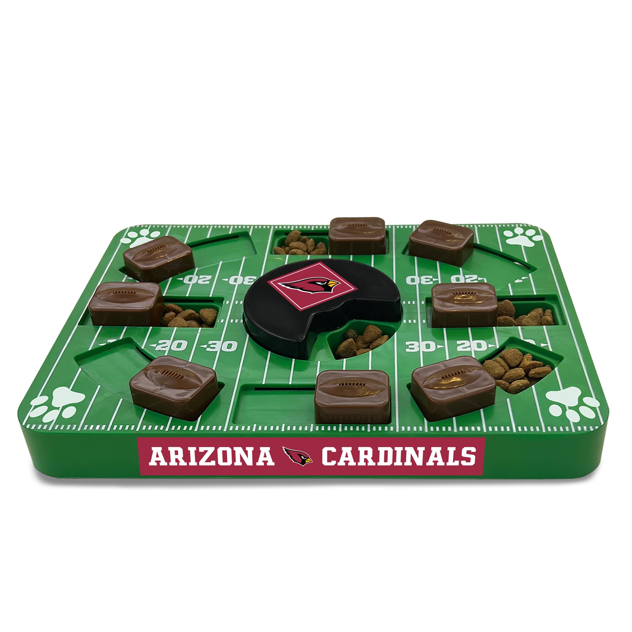 Pets First Nfl Arizona Cardinals Puzzle Toy, Puzzle Treat Dog Toy, Interactive Dog Treat Toy, Dog Puzzle