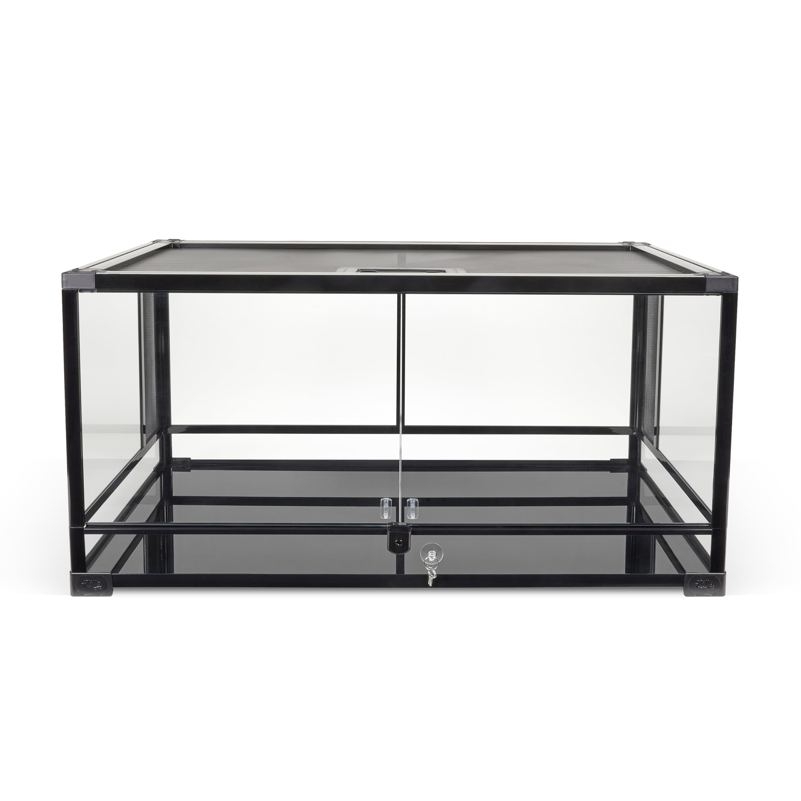 Zilla Quickbuild Reptile 40 Gallon Glass Terrarium Habitat With Swing Door For Geckos, Snakes, Lizards, Frogs, Turtles, And Tort