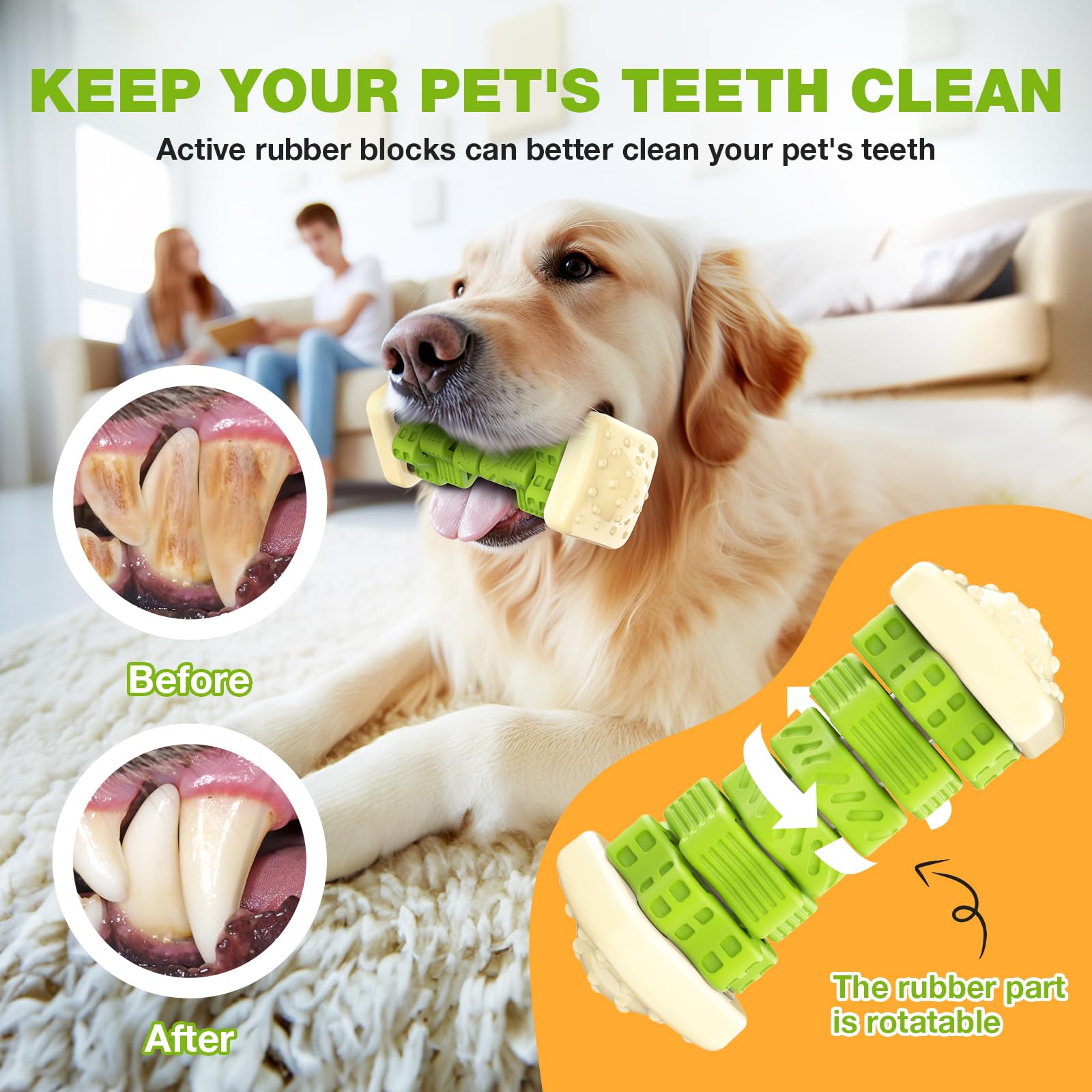 Dog Toys For Aggressive Chewers Indestructible Dog Toys, Tough Dog Chew Toys, Interactive Dog Toys Dog Puzzle Toys Rubber Dog En