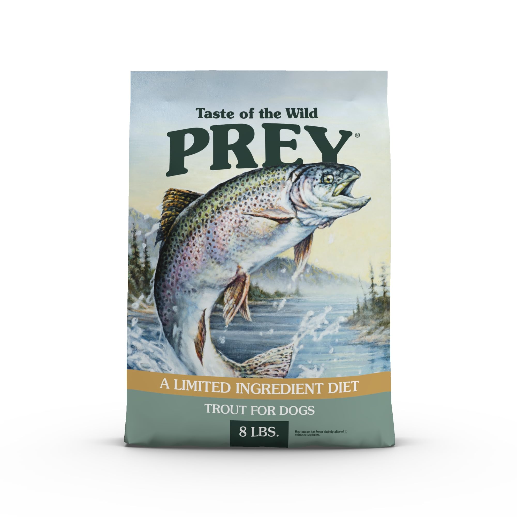 Taste of the Wild PREY Real Meat High Protein Trout Limited Ingredient Dry Dog Food Grain-Free Recipe Made with Real Spring-Fed 