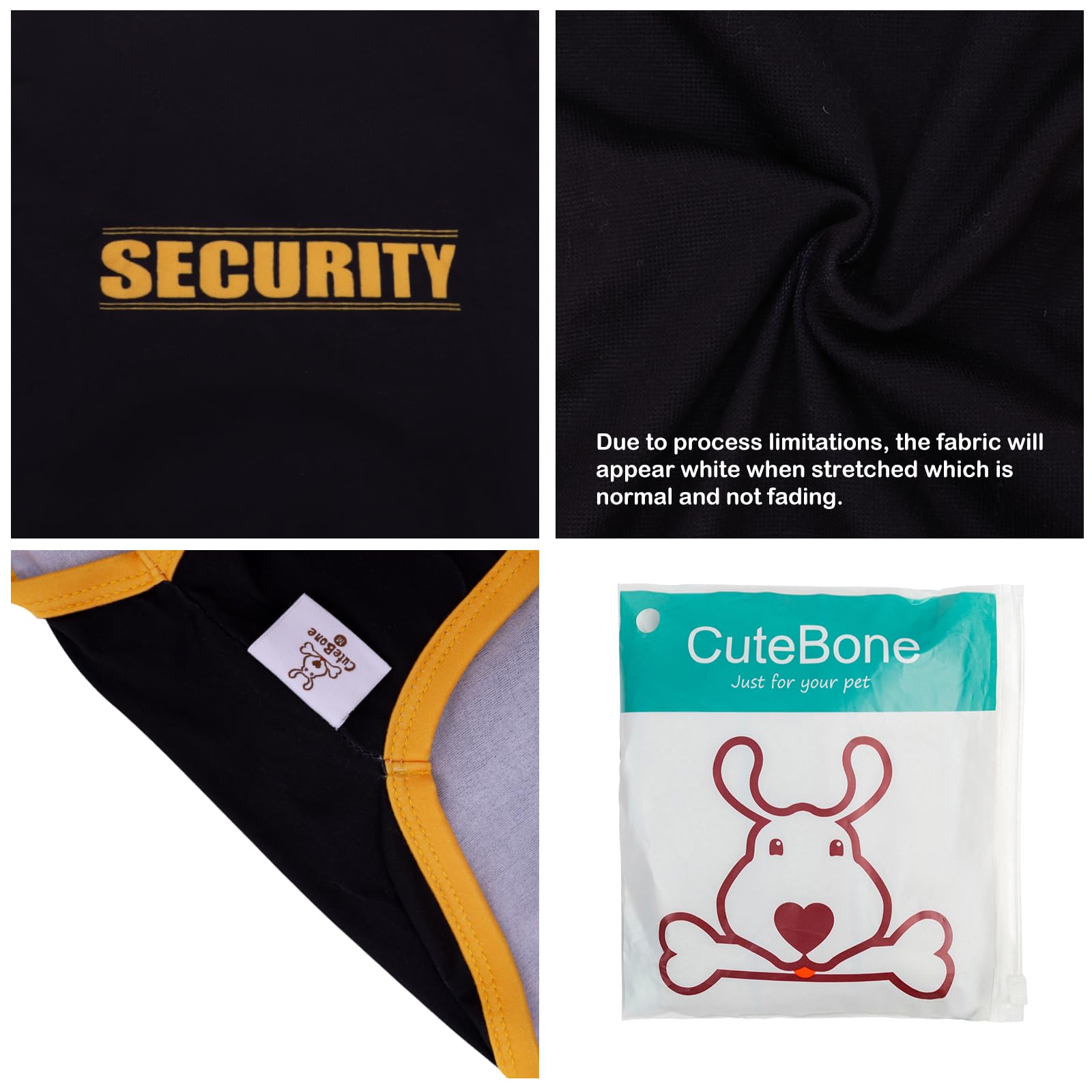 Cutebone Soft Dog Shirt Security Lightweight Small Puppy T-Shirts Pet Clothes Breathable Tee Vest Stretchy Outfit Cat Apparel Bx