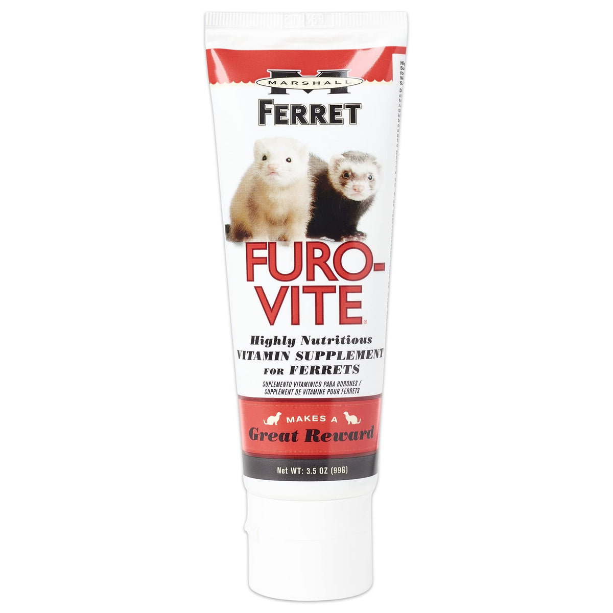 Marshall Pet Products Natural Furo-Vite Highly Nutritious Daily Vitamin Supplement Paste, for Ferrets of All Ages, for Training 