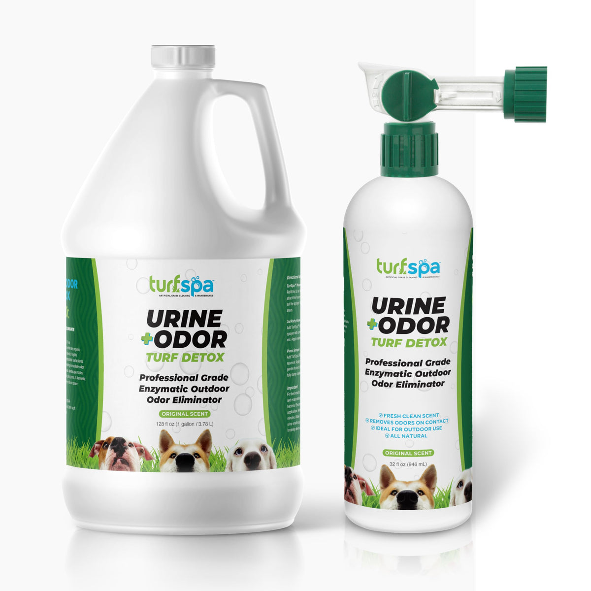 Turfspa Urine & Odor Turf Detox, Pet Urine Odor Eliminator For Dogs (Combo Pack)