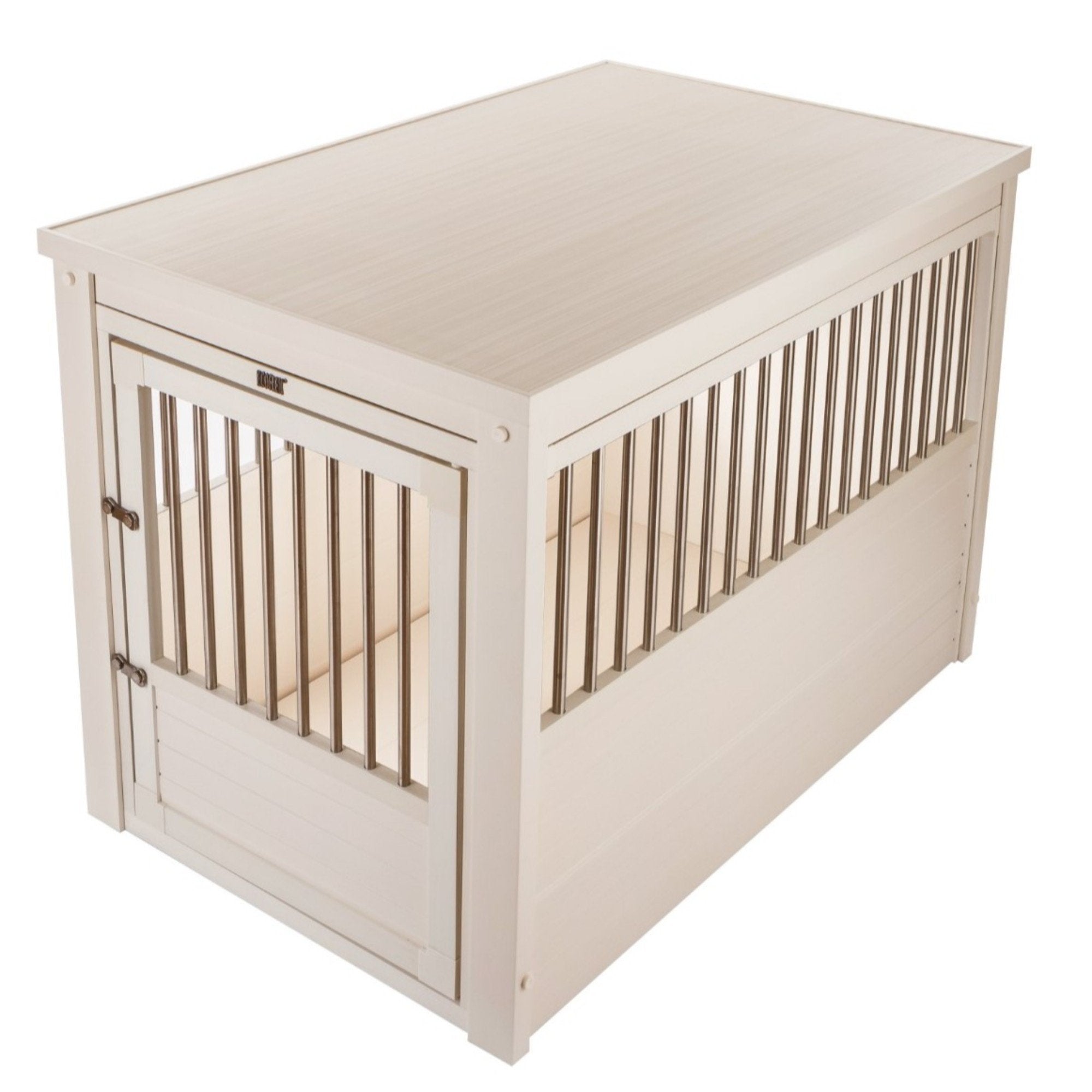 New Age Pet EHHC404XL ecoFLEX Pet Crate/End Table, Antique White, X-Large