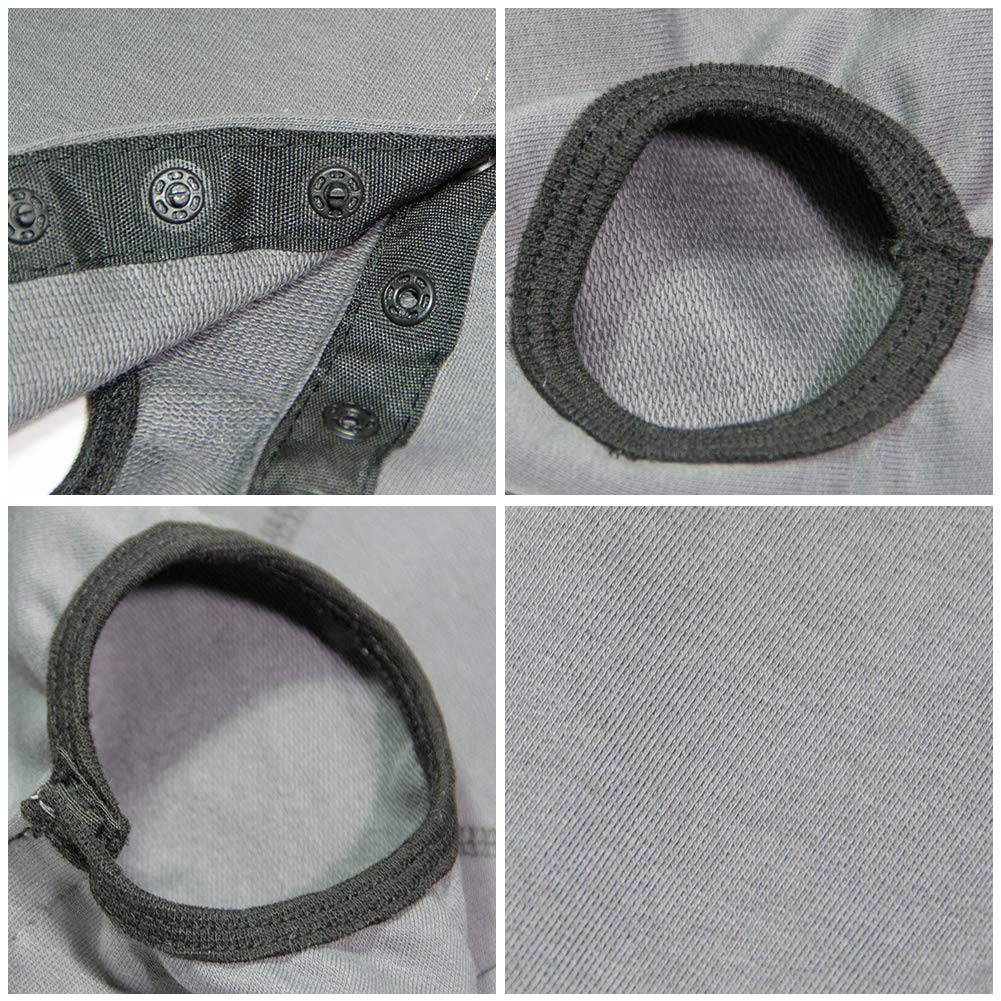 Kukaster Pet Dog’S Recovery Suit Post Surgery Shirt For Puppy, Wound Protective Clothes For Little Animals(Grey-S)