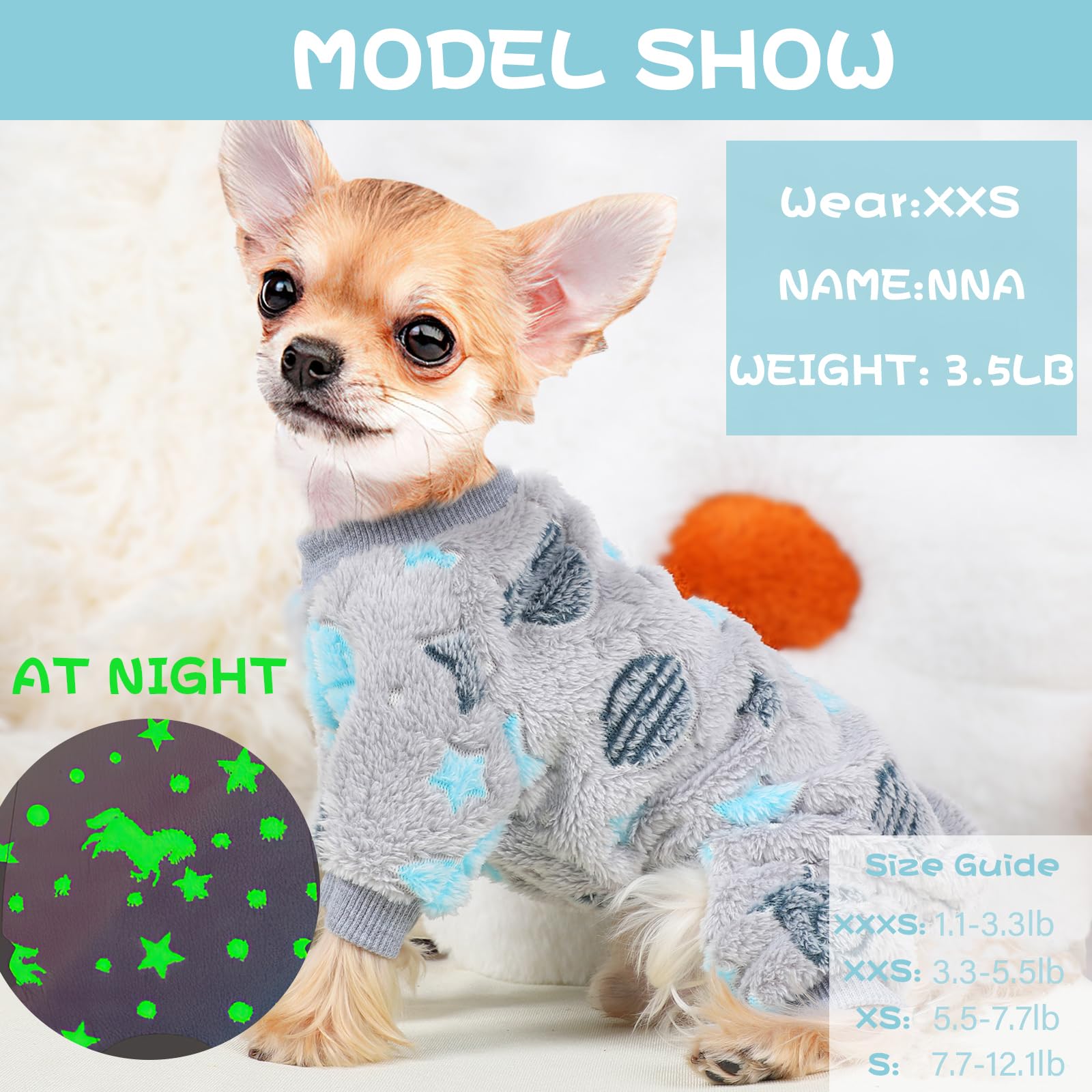 Dog Pajamas For Small Dogs, Chihuahua Pajamas, Puppy Clothes, Extra Small Puppy Pjs, Soft Pet Onesies,Dog Shirts Chihuahua Yorkie Teacup Cat Clothing (Coconut Tree, Small)