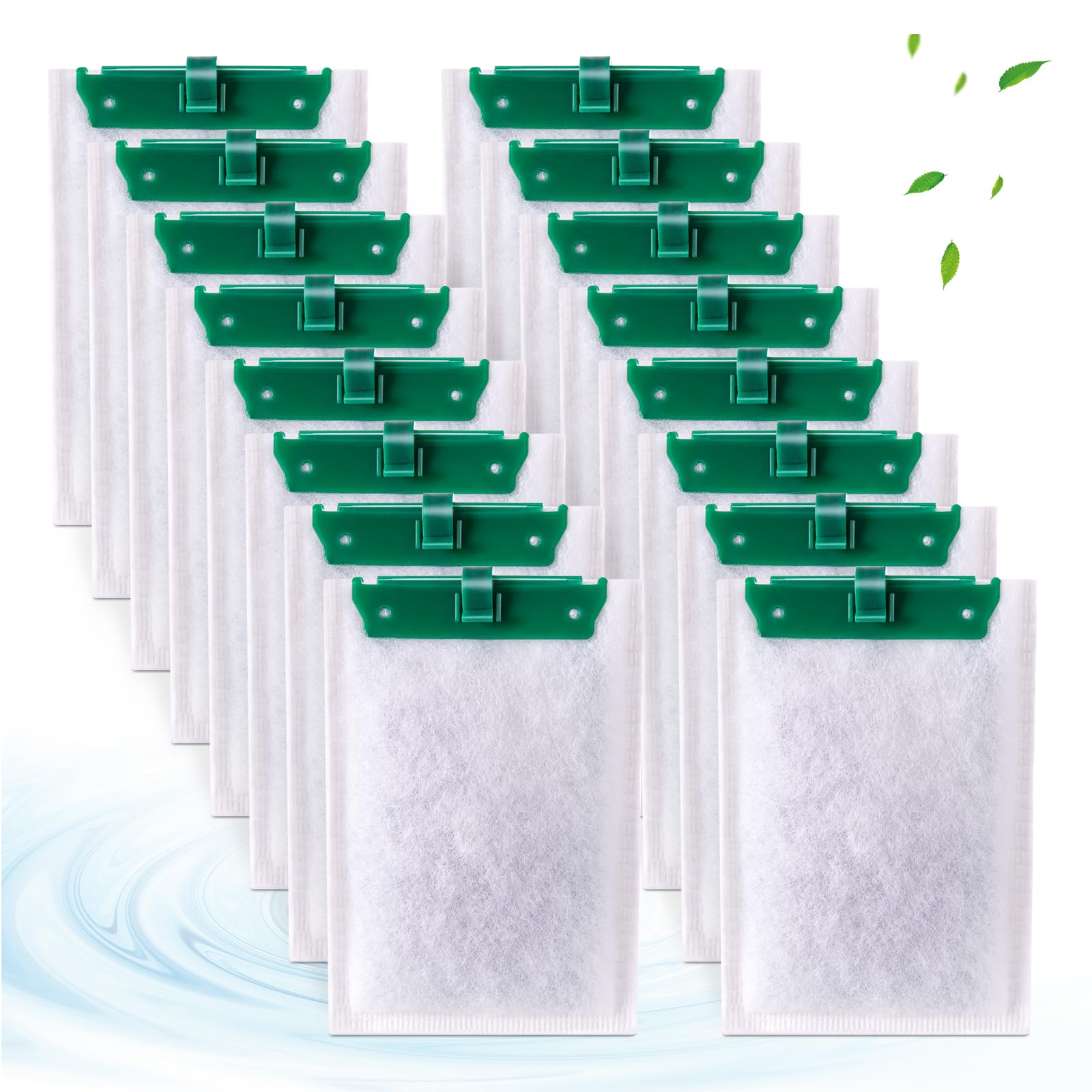 Xbbwmrs 16-Count Medium Filter Cartridges Compatible With Tetra Whisper Bio-Bag Filters Medium Replacement Filter Cartridges For