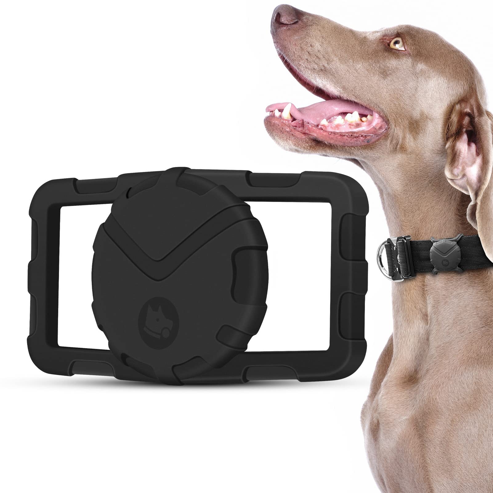 Ultra Thick Dog Collar Holder for | Military-Grade Air Tag Case Fits Collar from 0.8 to 2 | Apple Air Tag Holders for Large Dogs