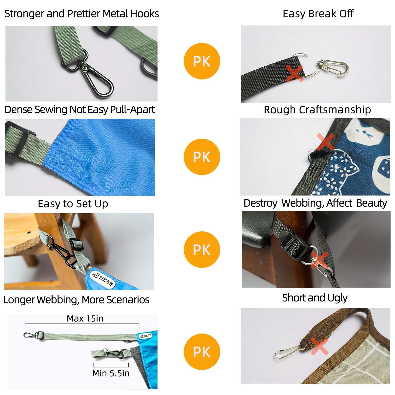 Qipan Cat Hammock - Washable Soft Outdoor Mat, Waterproof Cooling Pad For Cats & Small Animals (Large, Blue)