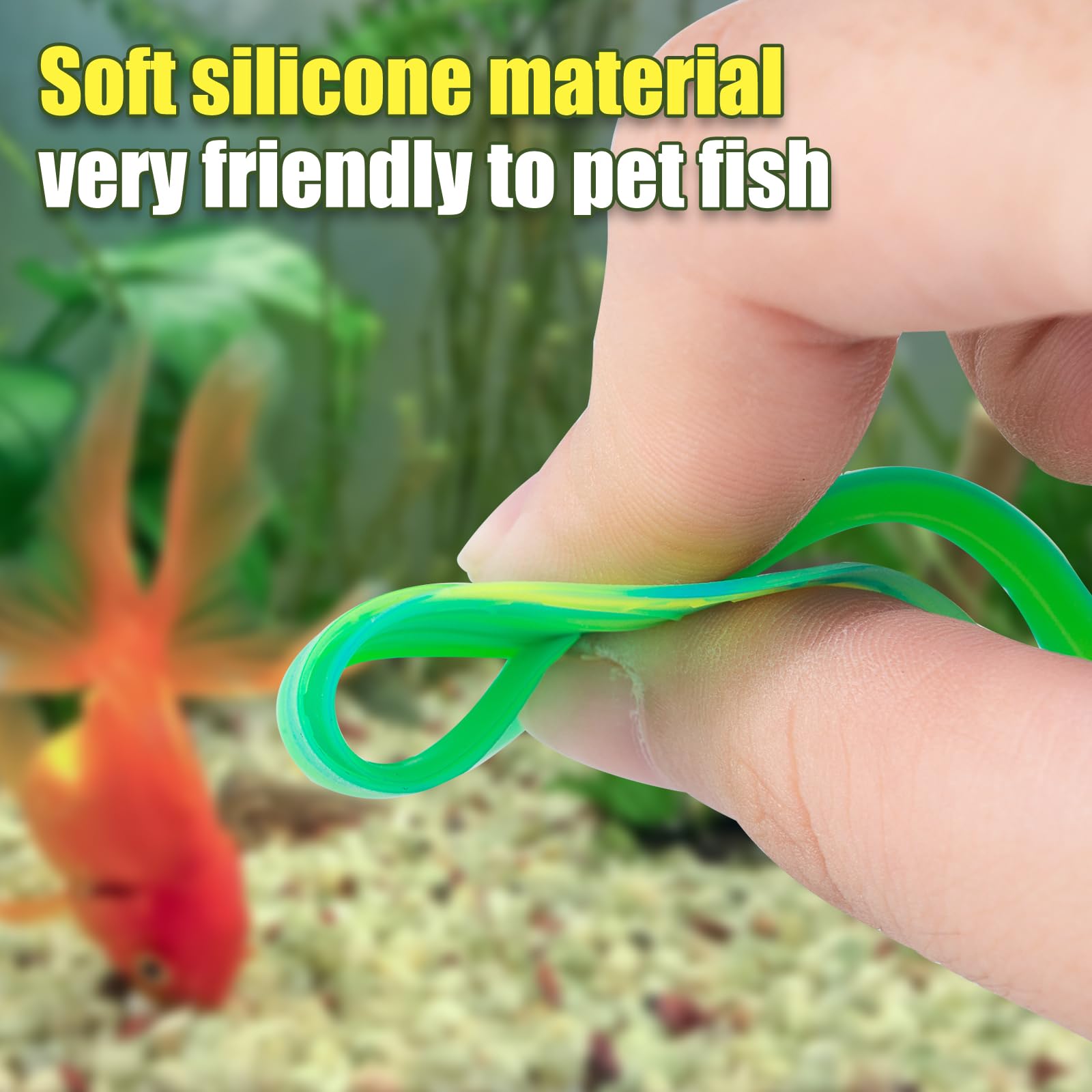 SLSON 2Pack Betta Bed Leaf Hammock Soft Silicone Leaf Pad for Betta Fish Rest Aquarium Plant Ornaments Fish Tank Decorations
