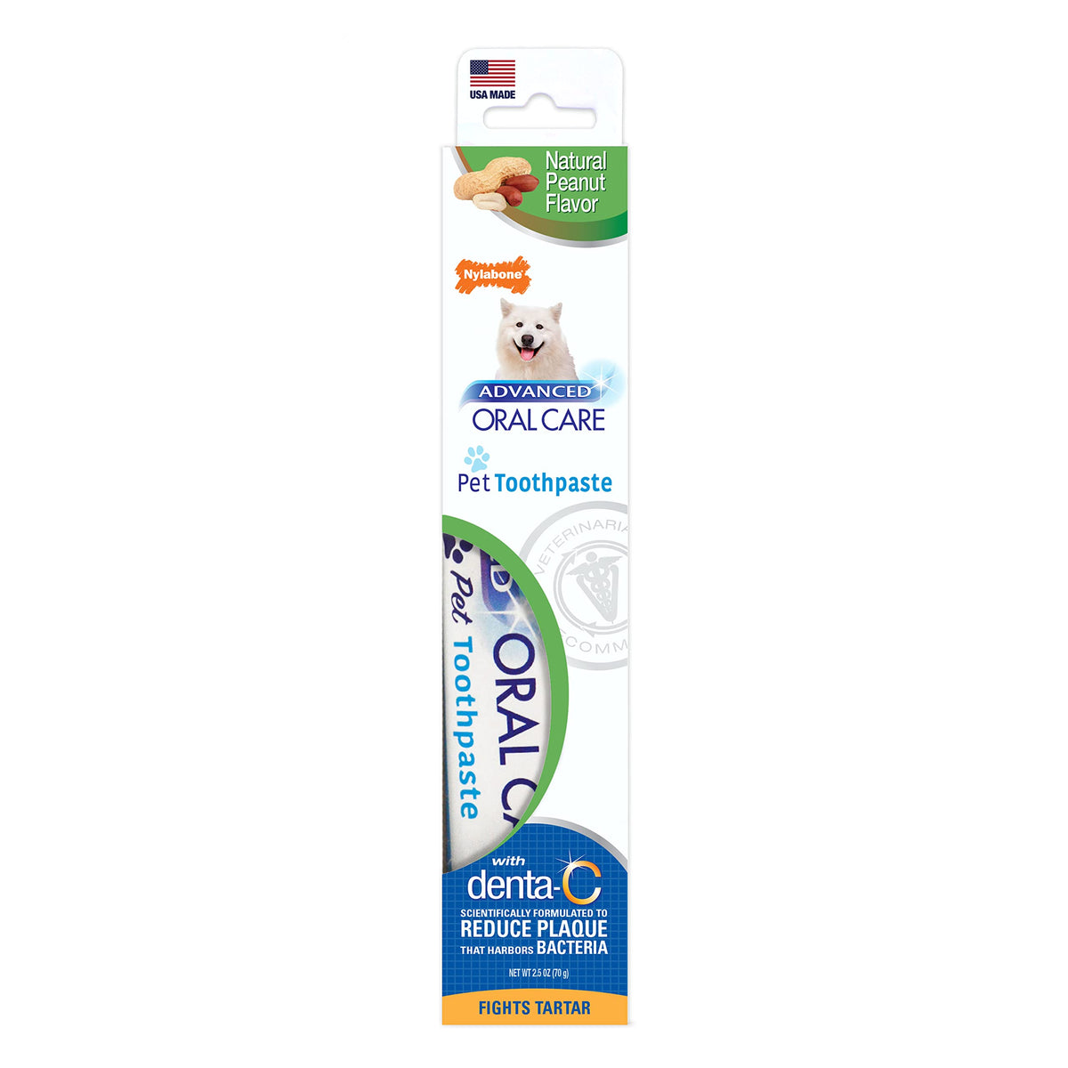 Nylabone Advanced Oral Care Natural Toothpaste Peanut Butter 2.5 Oz. (1 Count)
