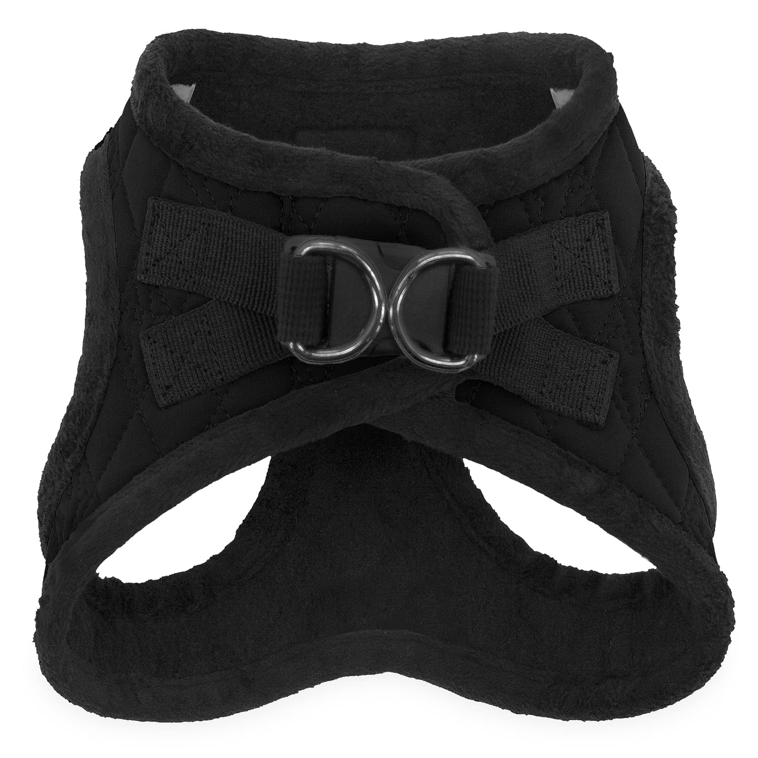 Voyager Step-In Plush Dog Harness - Soft Plush, Step In Vest Harness For Small And Medium Dogs By Best Pet Supplies - Black Plush, S (Chest: 14.5 - 16')