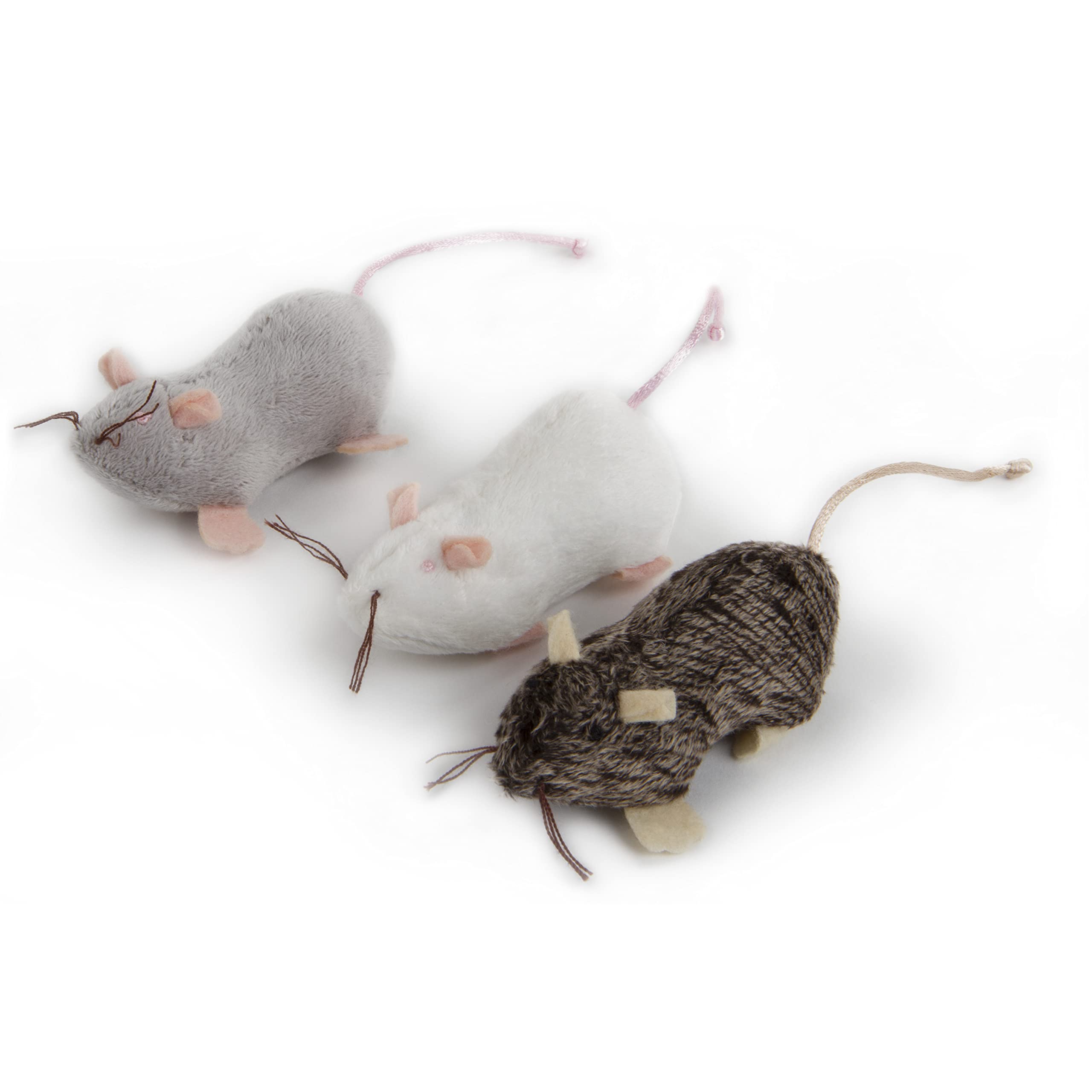 Petlinks Lil' Creepers Cat Toys - Refillable Catnip Tube, Multi Color, Set of 3, Interactive Play for Cats