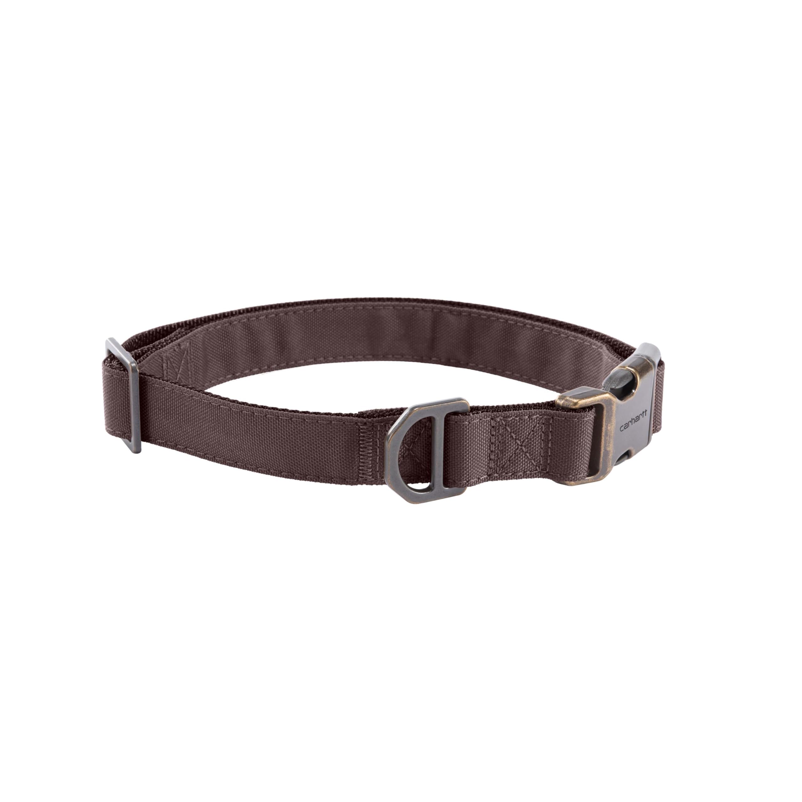 Carhartt Field Dog Collar, Fully Adjustable, Durable 600-Denier Fabric W/Reflective Wordmark for Visibility, Deep Wine, Large