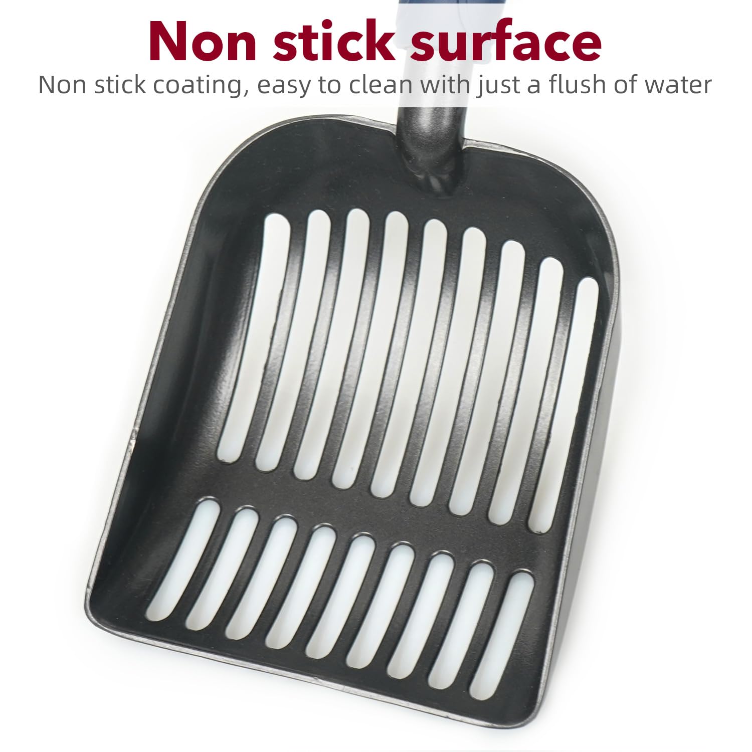 Frxat Metal Cat Litter Scoop - Non Stick Aluminum Alloy Aluminum Cat Litter Scooper, Solid And Durable Oversized Metal Litter Sc