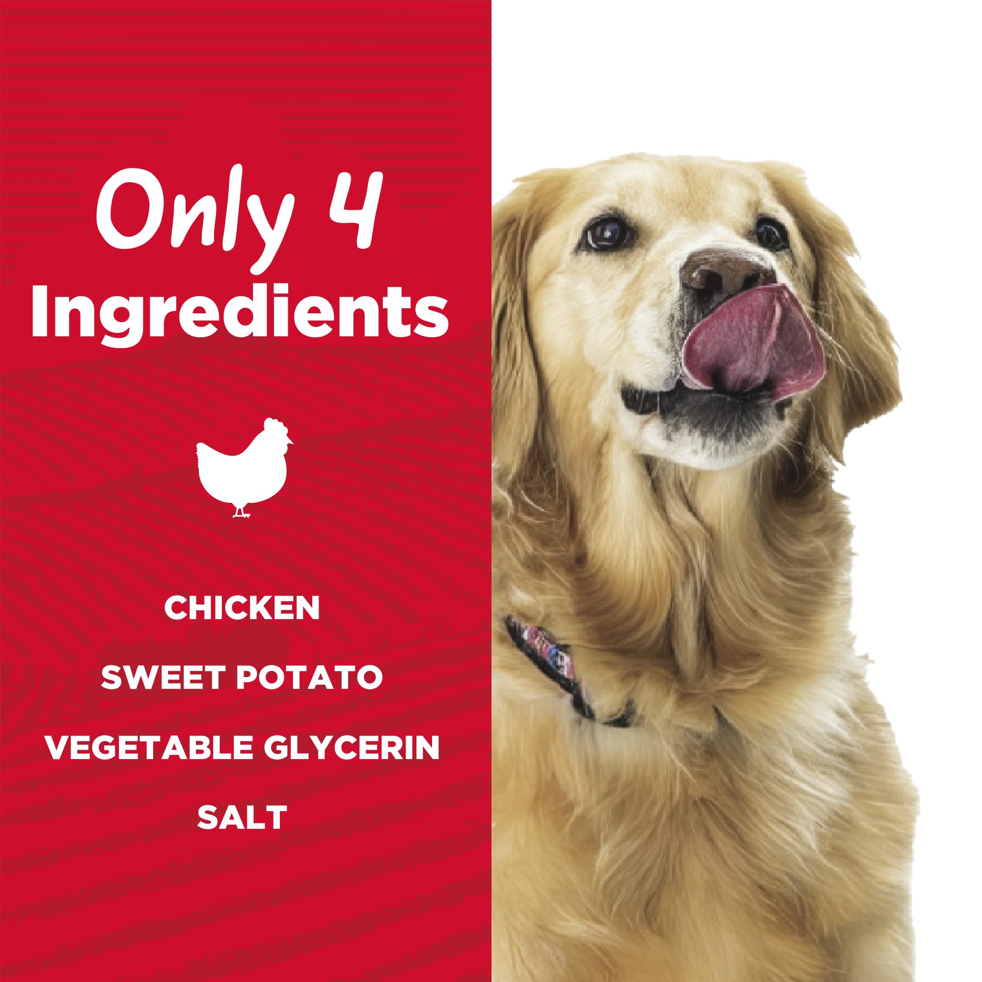 Country Kitchen Chicken & Sweet Potato Jerky Tender Dog Treats, Made with Real Chicken, High Protein, Low Fat, No Artificial Col