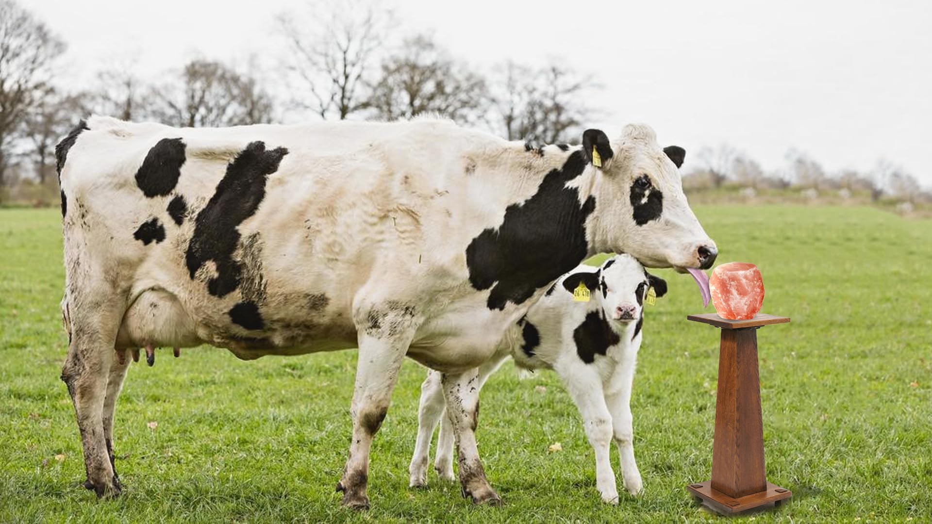 Himalayan Salt Licks for Horses, 4-6 LBS with Rope Deer and Sheep, Pack of 4 Treats