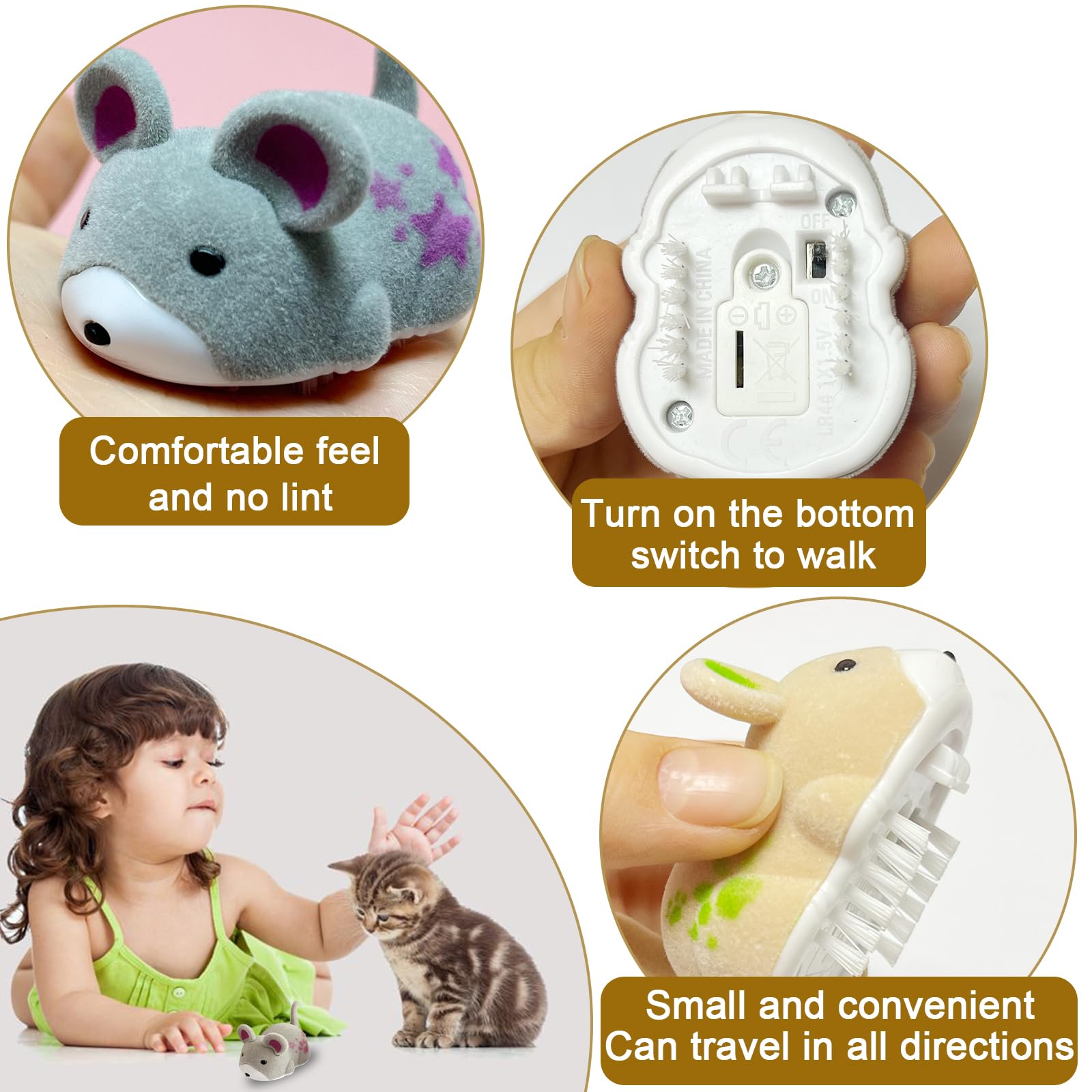 Ohgosh Hamster Teaser That Escapes, Cats Catching Mouse Game, Interactive Cat Toy, Quirky Pet Interactive Tools, Hurry Up And Gi