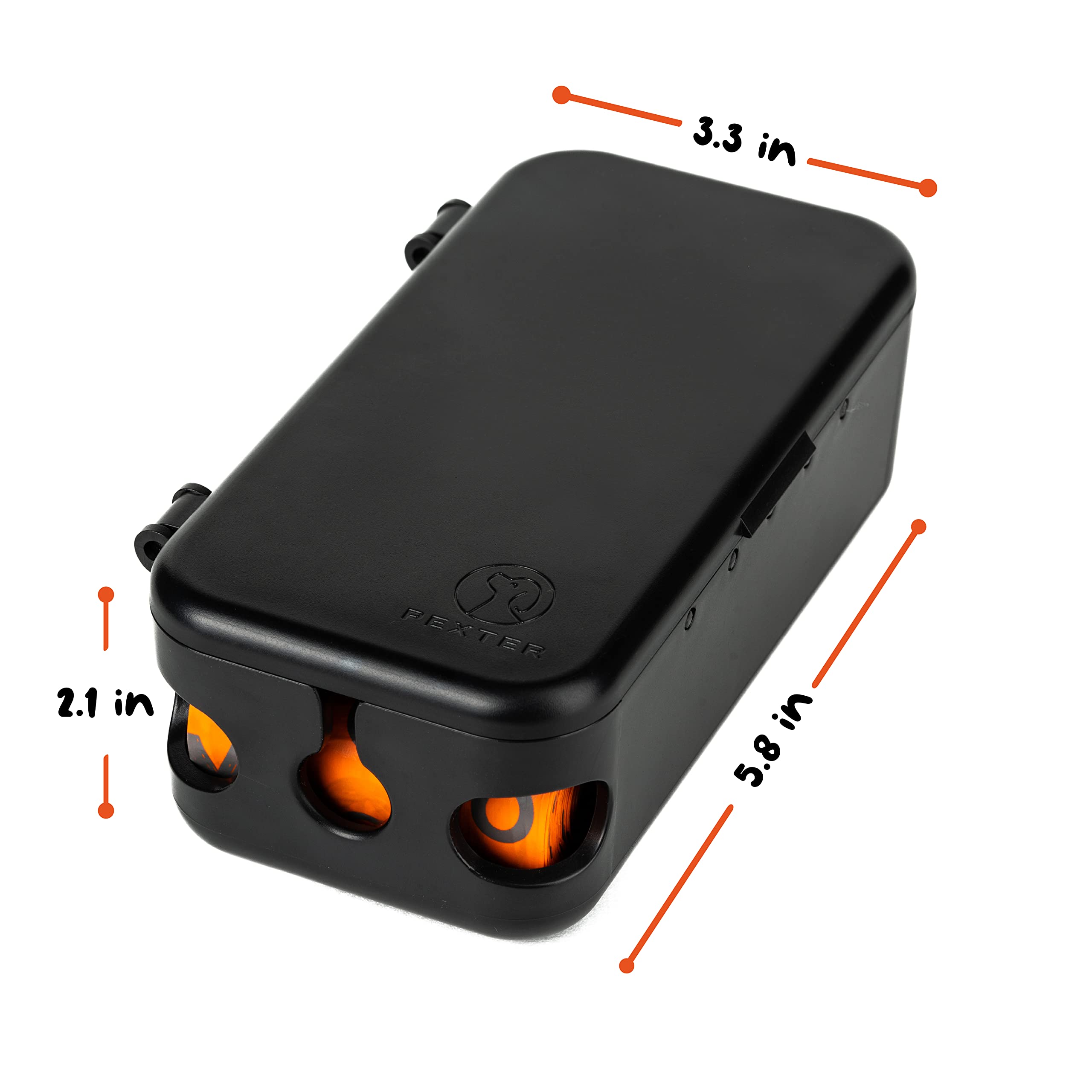 PEXTER Dog Poop Bag Dispenser - Black, 241 Piece Set, Stick-On/Screw-On Mount, Includes 4 Doggie Bag Rolls for Indoor/Outdoor Use