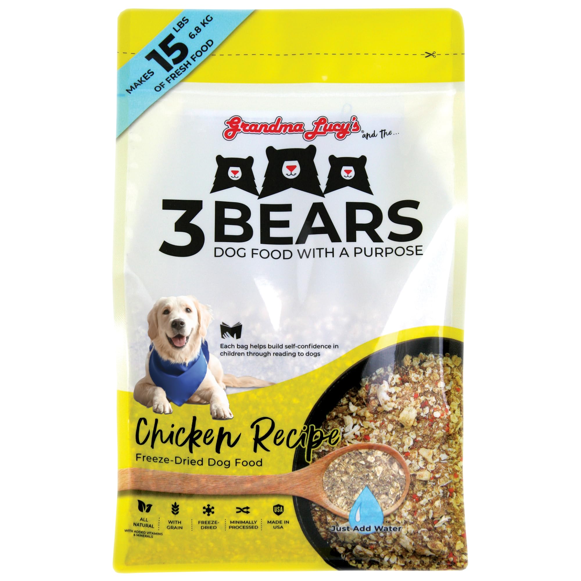 Grandma Lucys 3 Bears Chicken Dog Food - 3lb