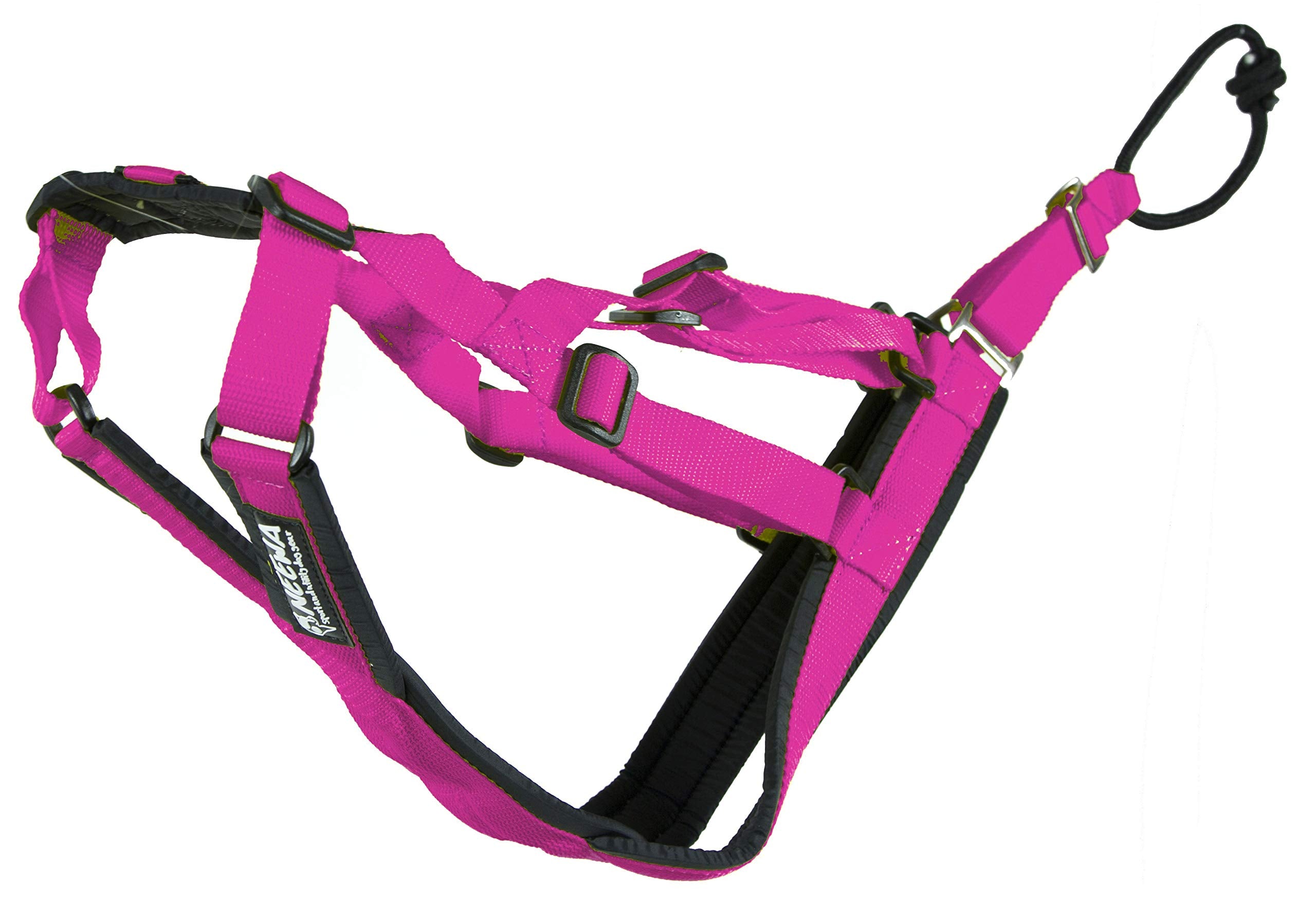 Neewa Adjustable Sled Pro Harness - Small, Pink, Dog Pulling Harness for Large Breeds & Giant Dogs, Great for Dog Joring