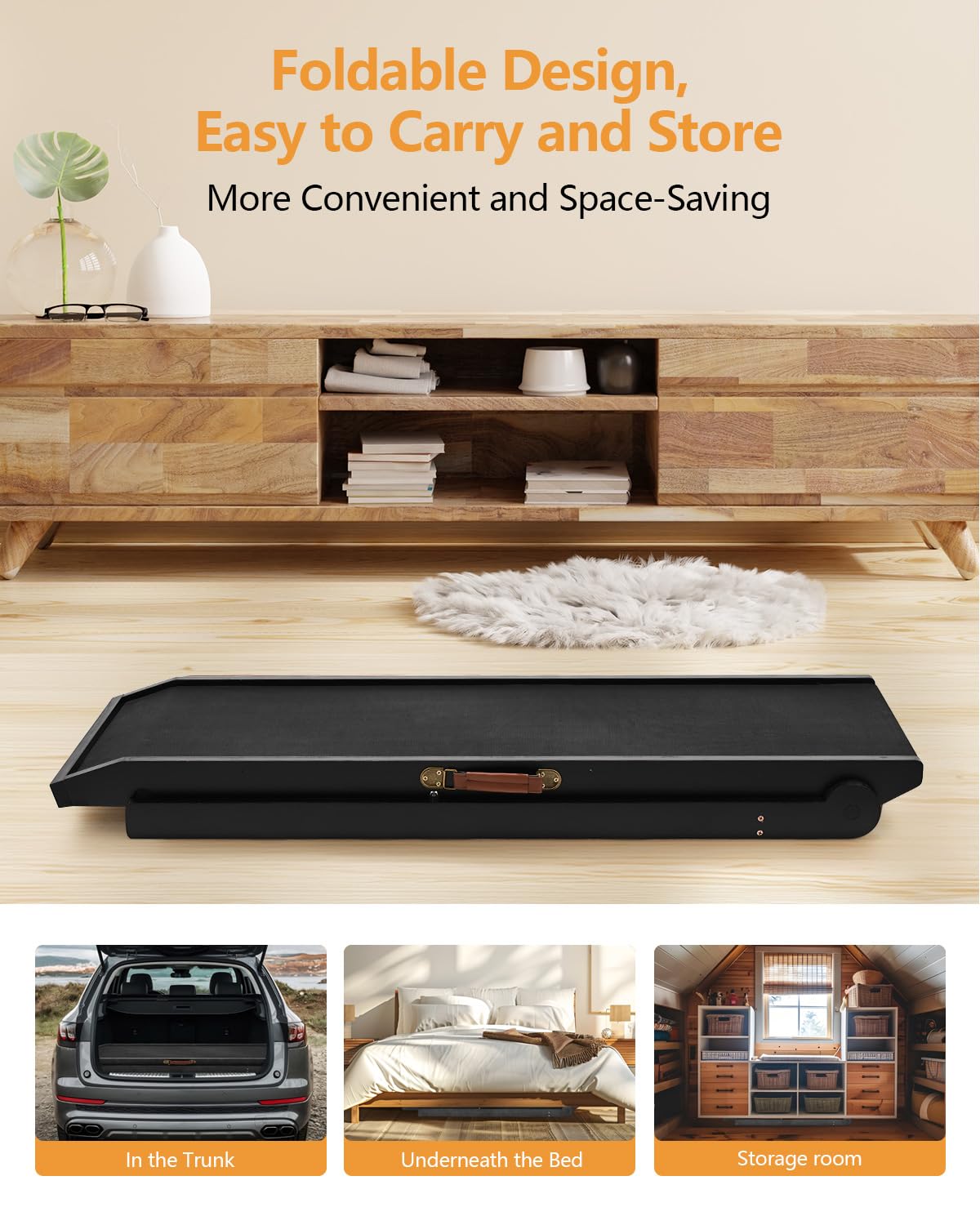 Meulbaty S-Sk Dog Ramp For Small Dog, Non-Slip Wooden Pet Ramp With Adjustable Height (13''-20''), Supports Up To 200Lbs, Black