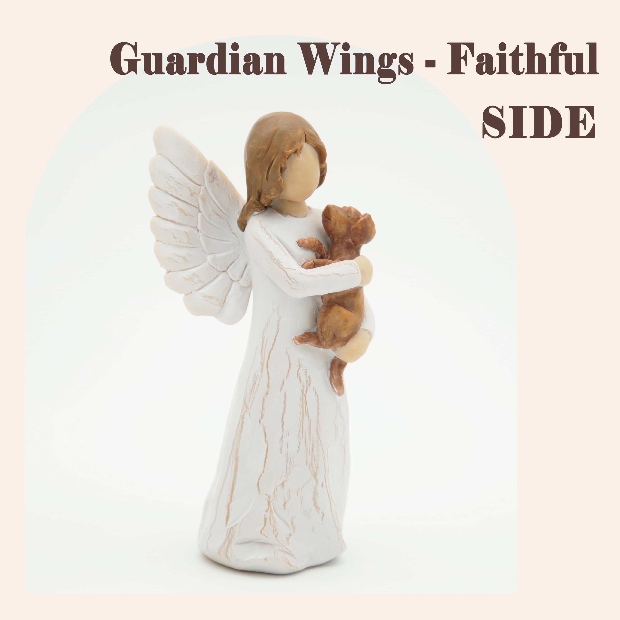 Dekismeos Guardian Angel Figurines,Pet Memorial Gifts For Gogs,Indoor Dog Memorial Ornament,Gifts For Dog Lovers Women
