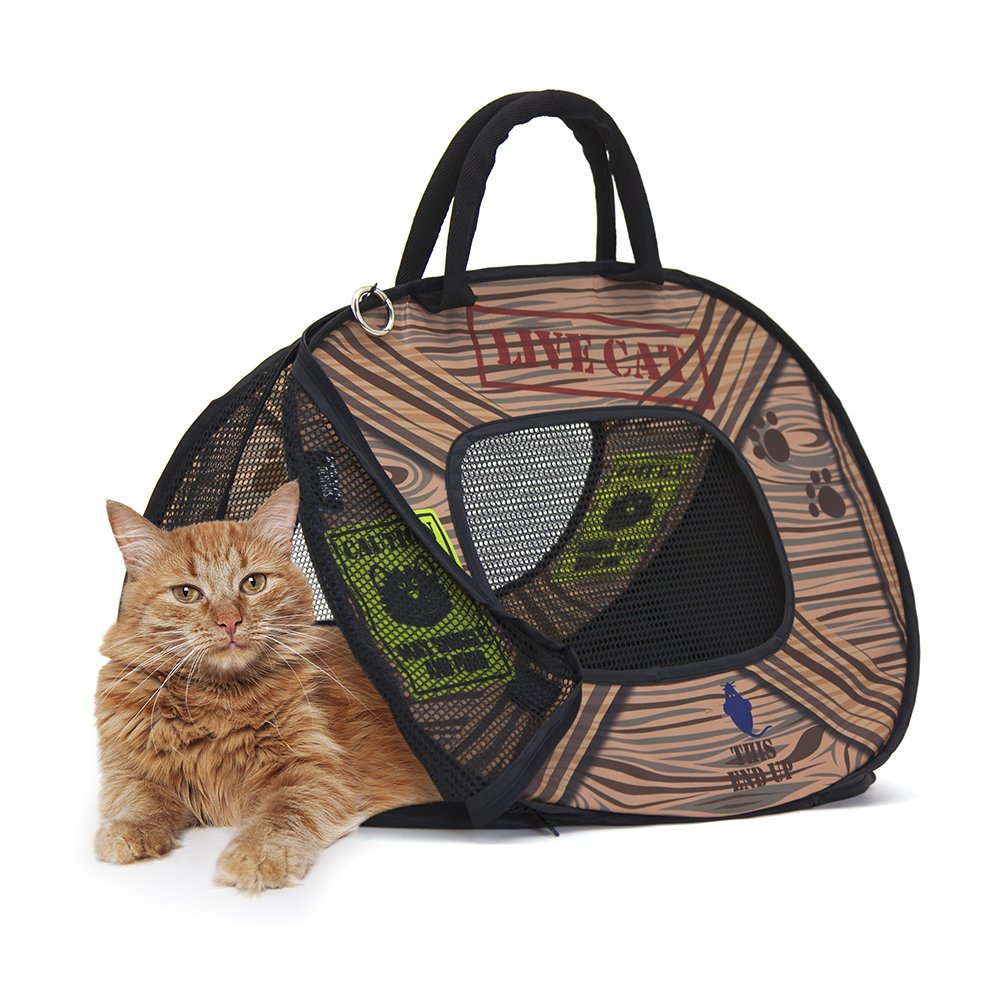 Sportpet Designs Pop Open Cat Carrier (Pattern)