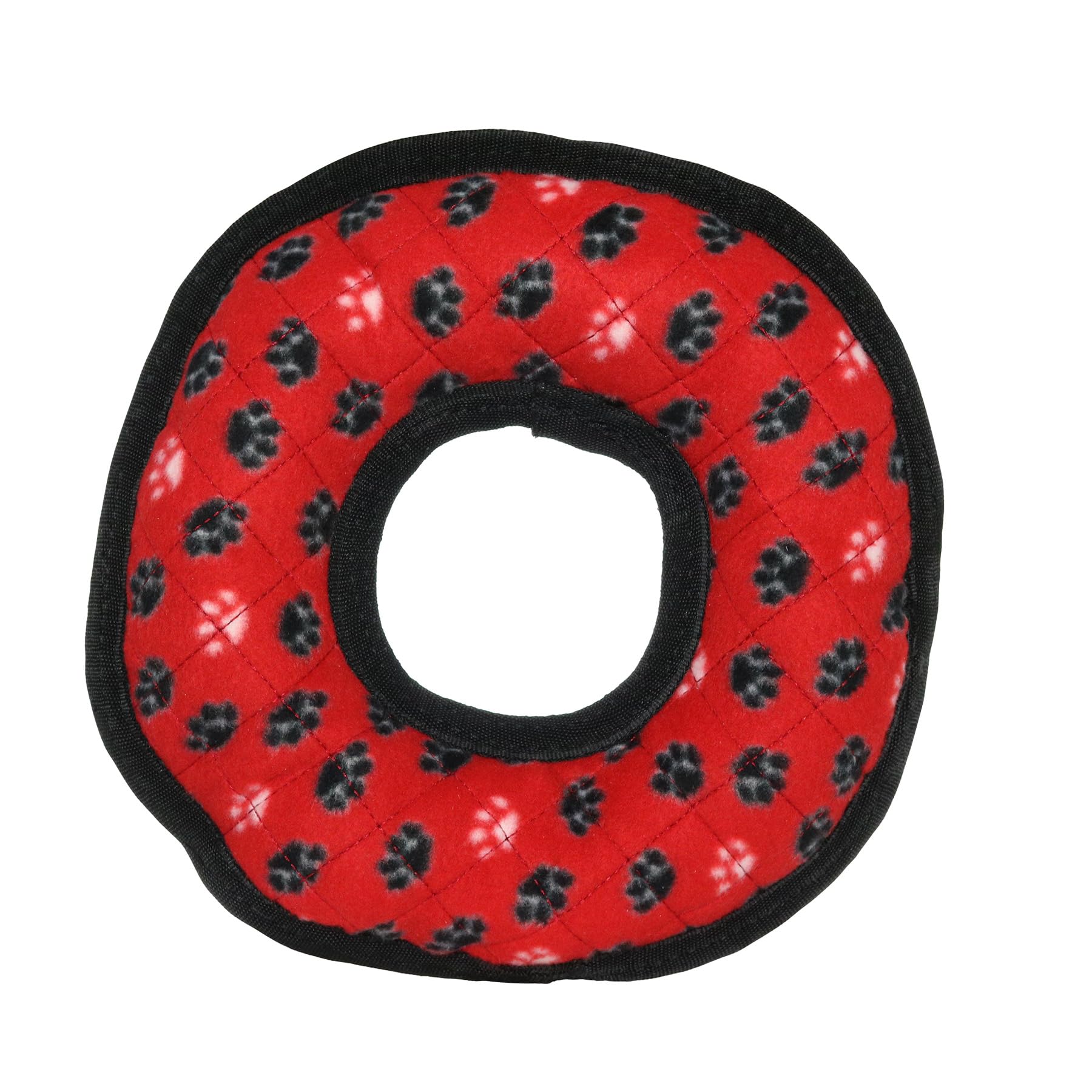 Tuffy -World'S Tuffest Soft Dog Toy -Ultimate Ring- Red -Squeakers-Multiple Layers.Made Durable, Strong & Tough.Interactive Play(Tug, Toss & Fetch).Machine Washable & Floats