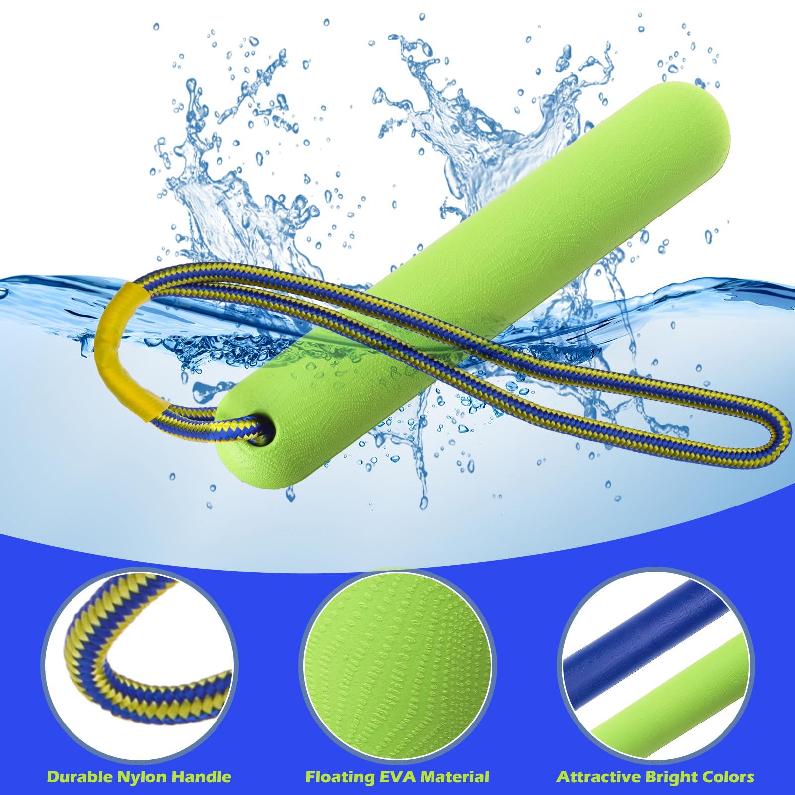 Expawlorer Dog Bumpers For Water Retrieving - Floating Dog Water Toys Amphibious Fetch Stick Toy For Pool Lake Beach, Interactiv